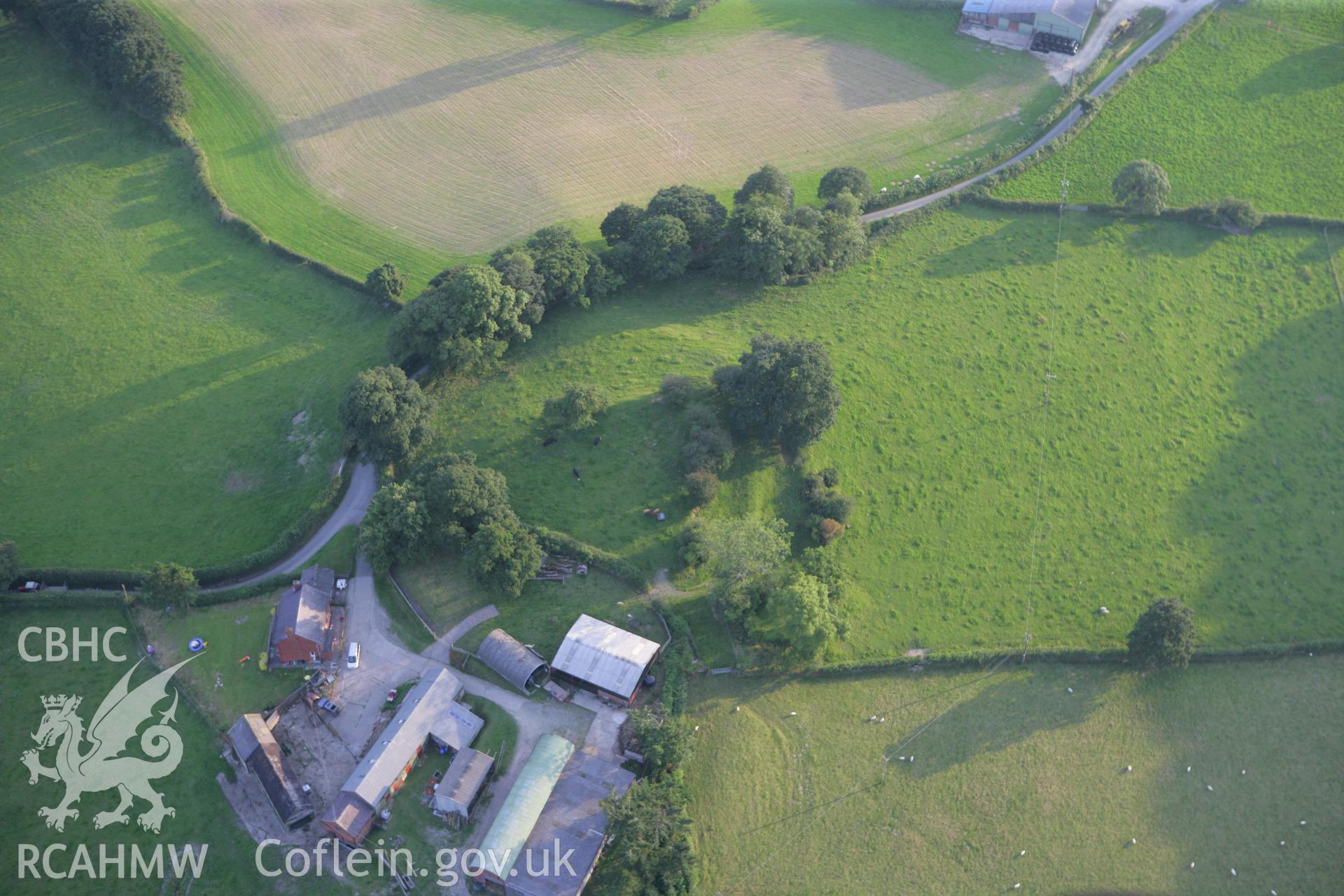 RCAHMW colour oblique photograph of Tan-y-Clawdd Camp. Taken by Toby Driver on 24/07/2008.