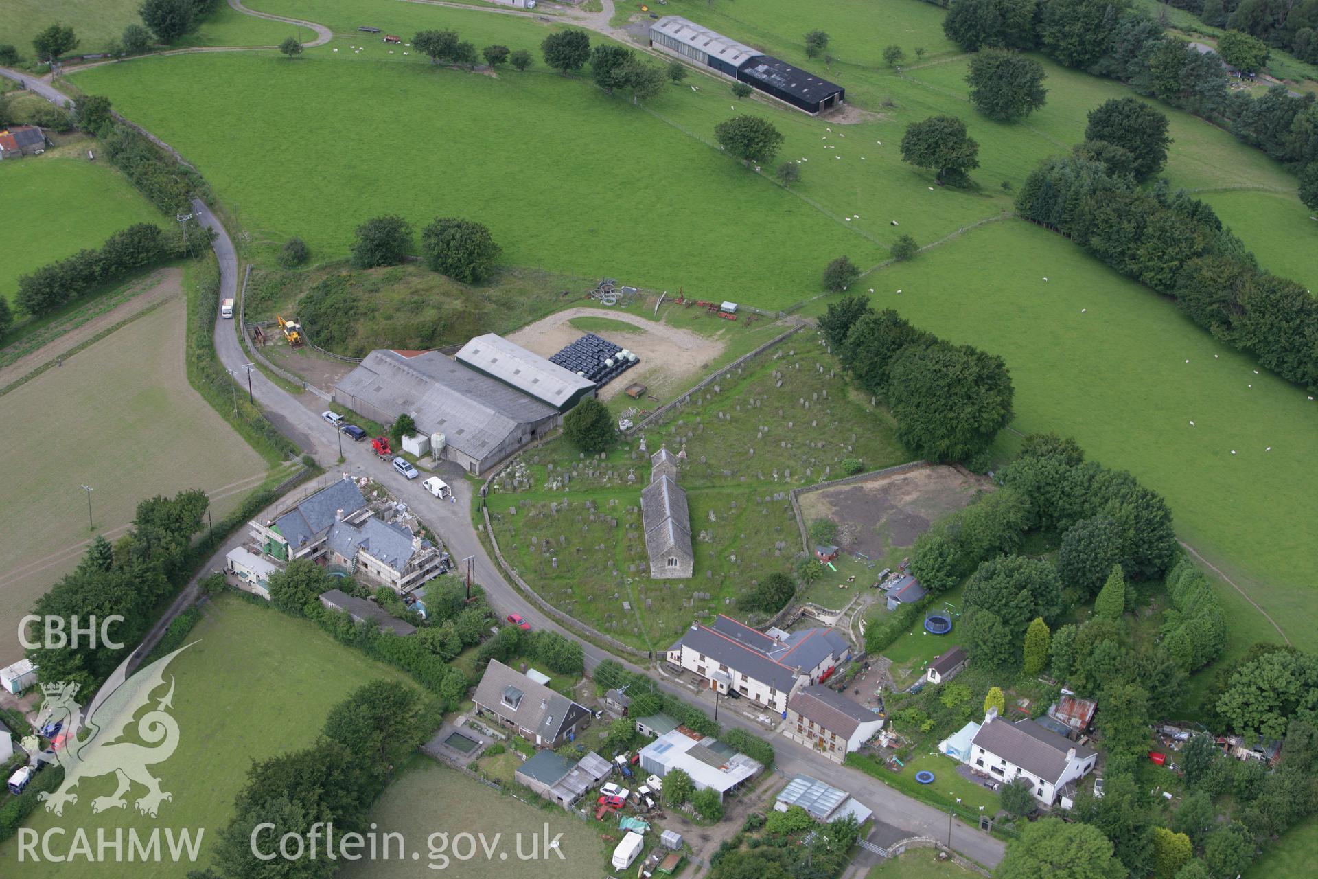 RCAHMW colour oblique photograph of St Illtyd's Castle Mound. Taken by Toby Driver on 21/07/2008.