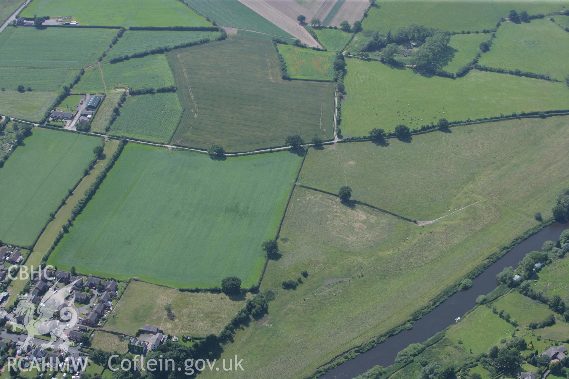 RCAHMW colour oblique photograph of Holt Roman Site. Taken by Toby Driver on 01/07/2008.