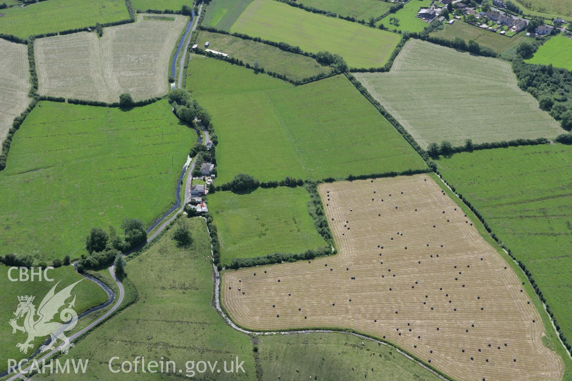 RCAHMW colour oblique photograph of Goldcliff Moat. Taken by Toby Driver on 21/07/2008.