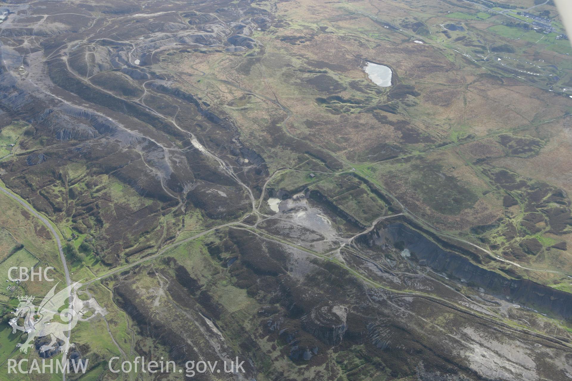 RCAHMW colour oblique photograph of Dyne Steel's Incline, Blaenavon, view from the north. Taken by Toby Driver on 10/10/2008.