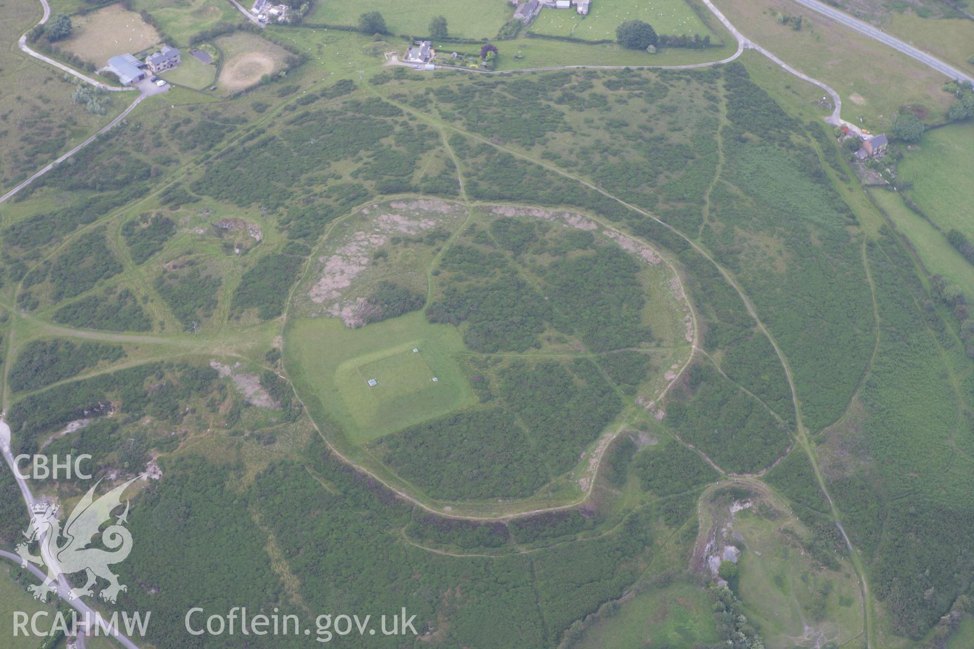 RCAHMW colour oblique photograph of Moel-y-gaer Camp. Taken by Toby Driver on 01/07/2008.