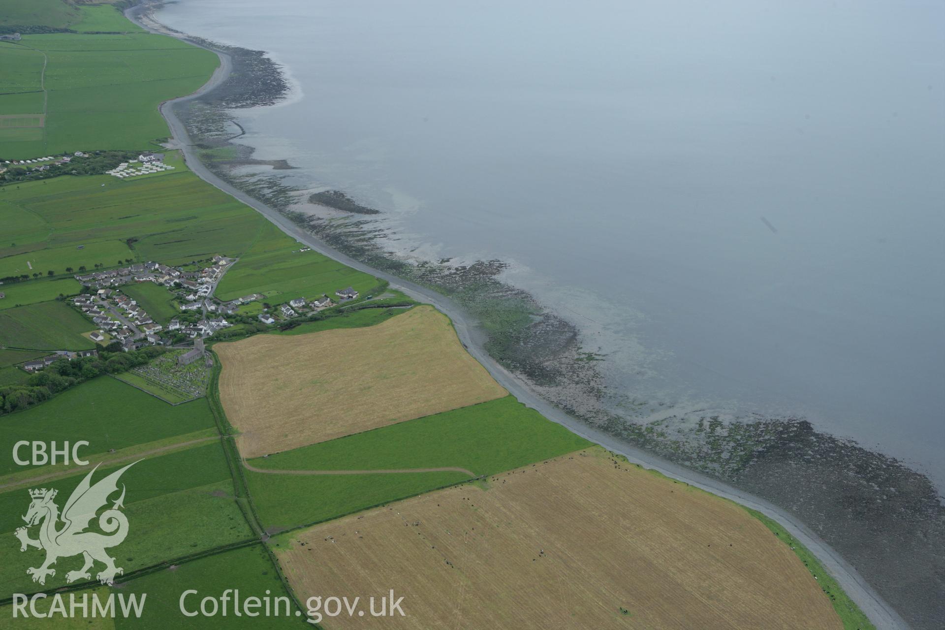 RCAHMW colour oblique photograph of Craiglas Fishtraps, Llanon. Taken by Toby Driver on 20/05/2008.