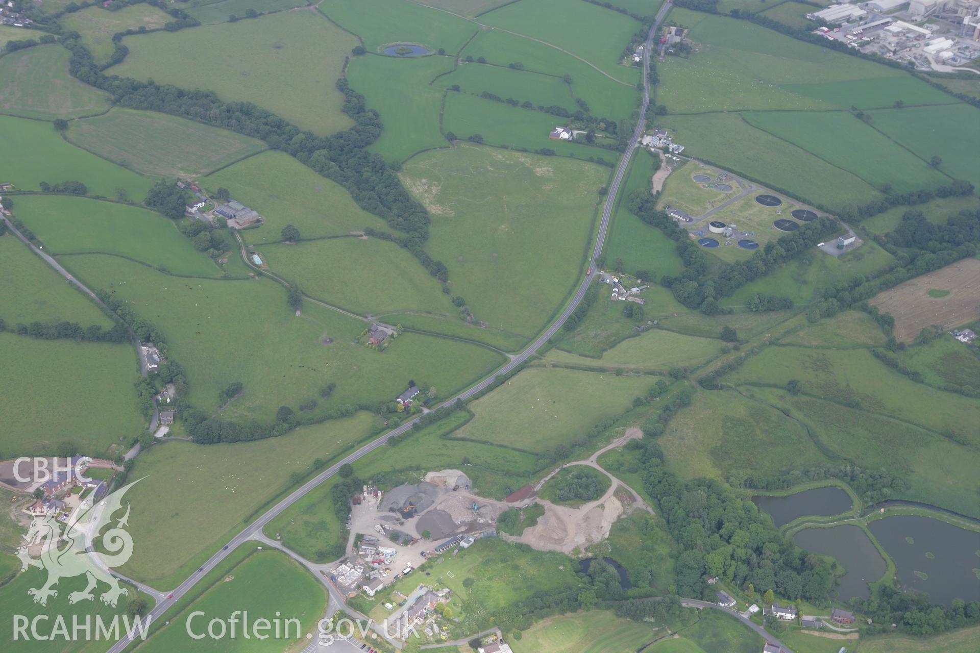 RCAHMW colour oblique photograph of Wat's Dyke at Padeswood. Taken by Toby Driver on 01/07/2008.