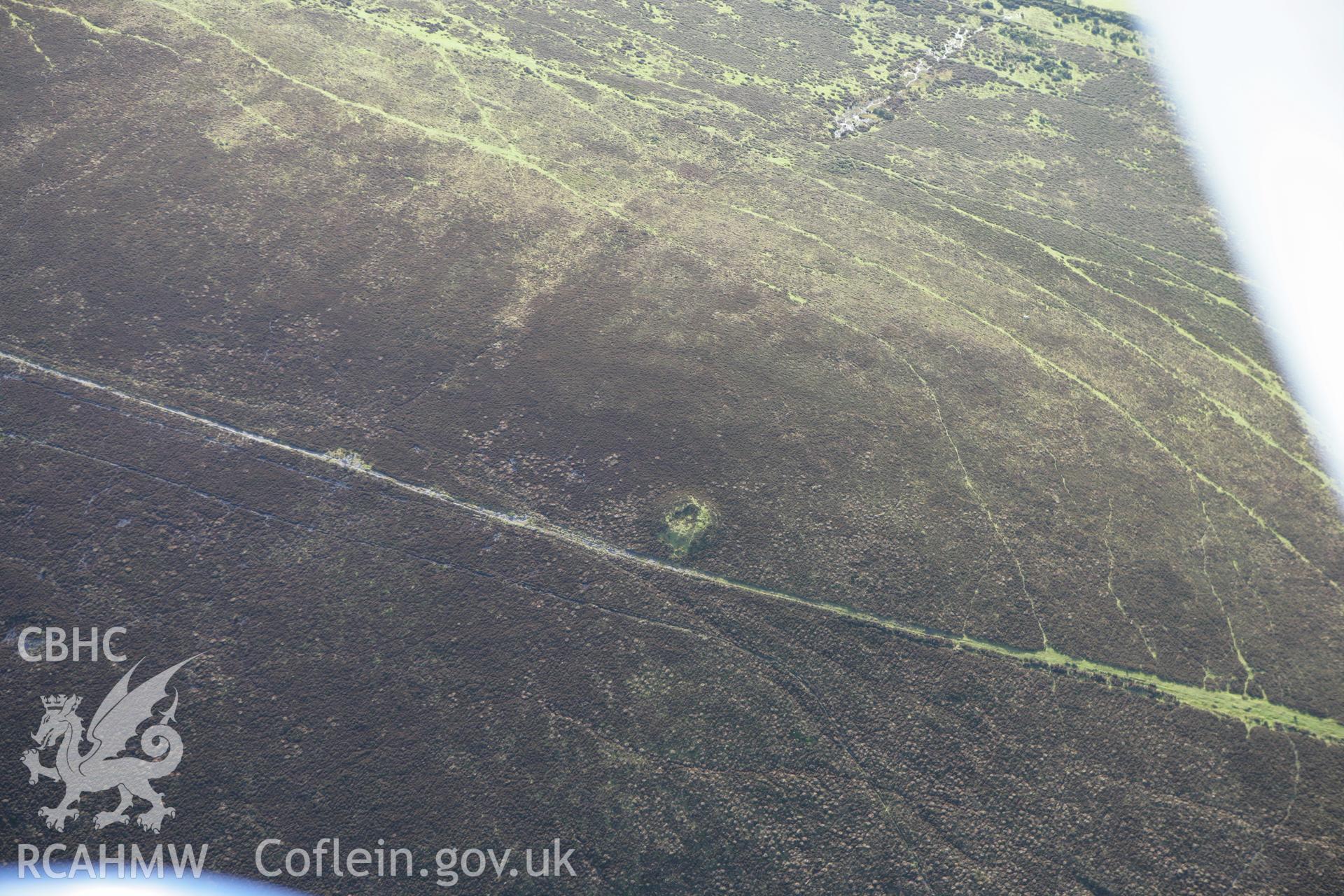 RCAHMW colour oblique photograph of Frenni Fawr North-West Cairn. Taken by Toby Driver on 15/12/2008.