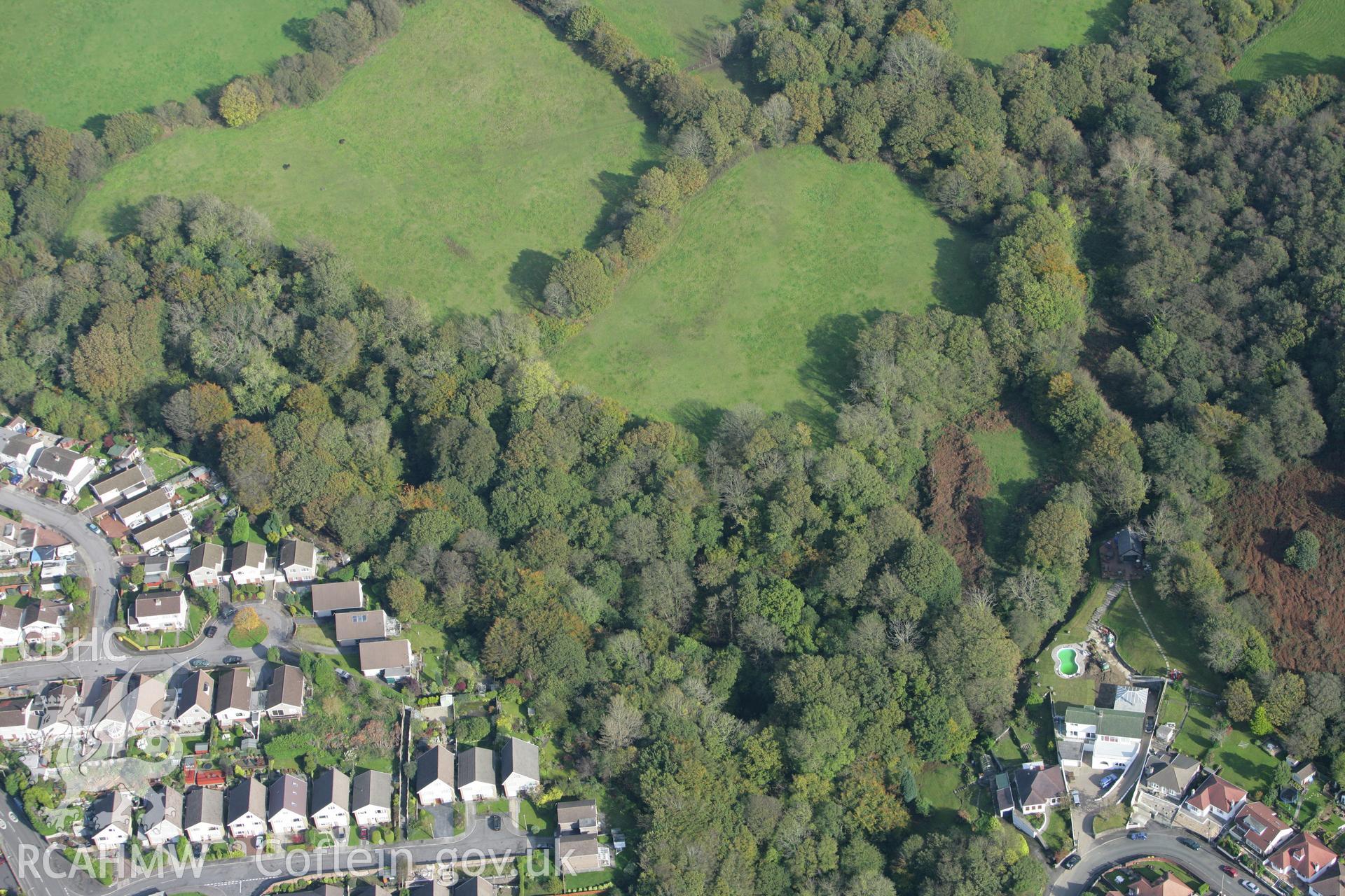 RCAHMW colour oblique photograph of Plas Baglan. Taken by Toby Driver on 16/10/2008.