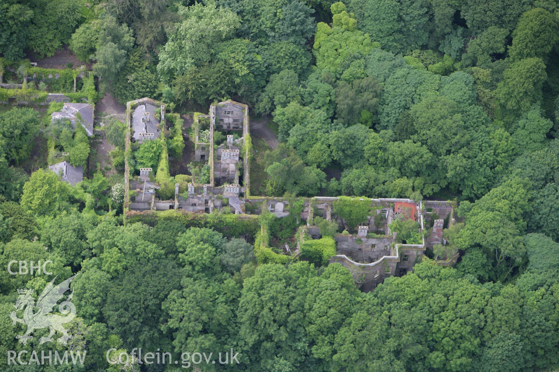 RCAHMW colour oblique photograph of Baron Hill, Beaumaris. Taken by Toby Driver on 13/06/2008.