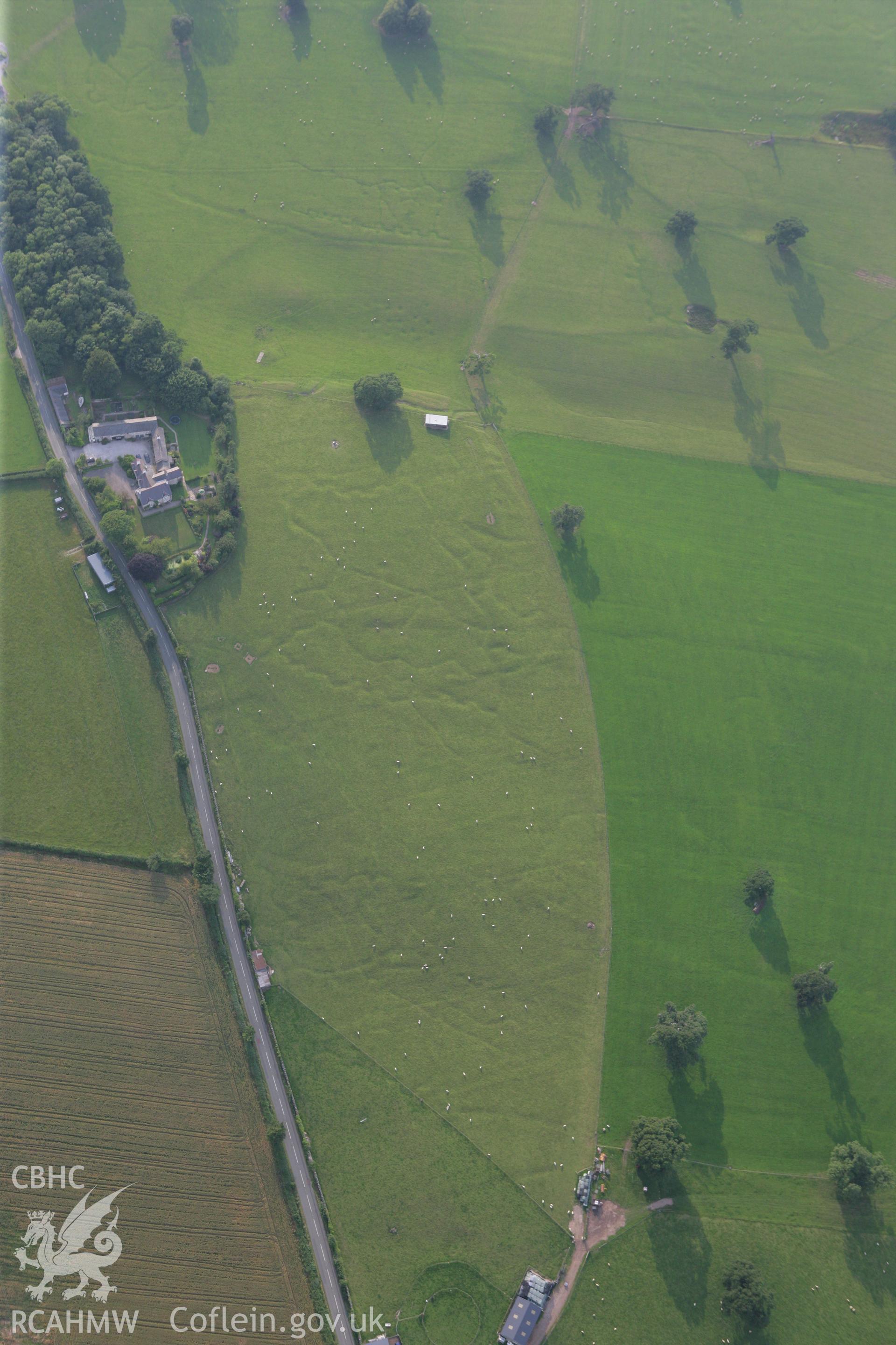 RCAHMW colour oblique photograph of Bodelwyddan Park Army Practice Trenches, south-east group at Bryn-Celyn. Taken by Toby Driver on 24/07/2008.