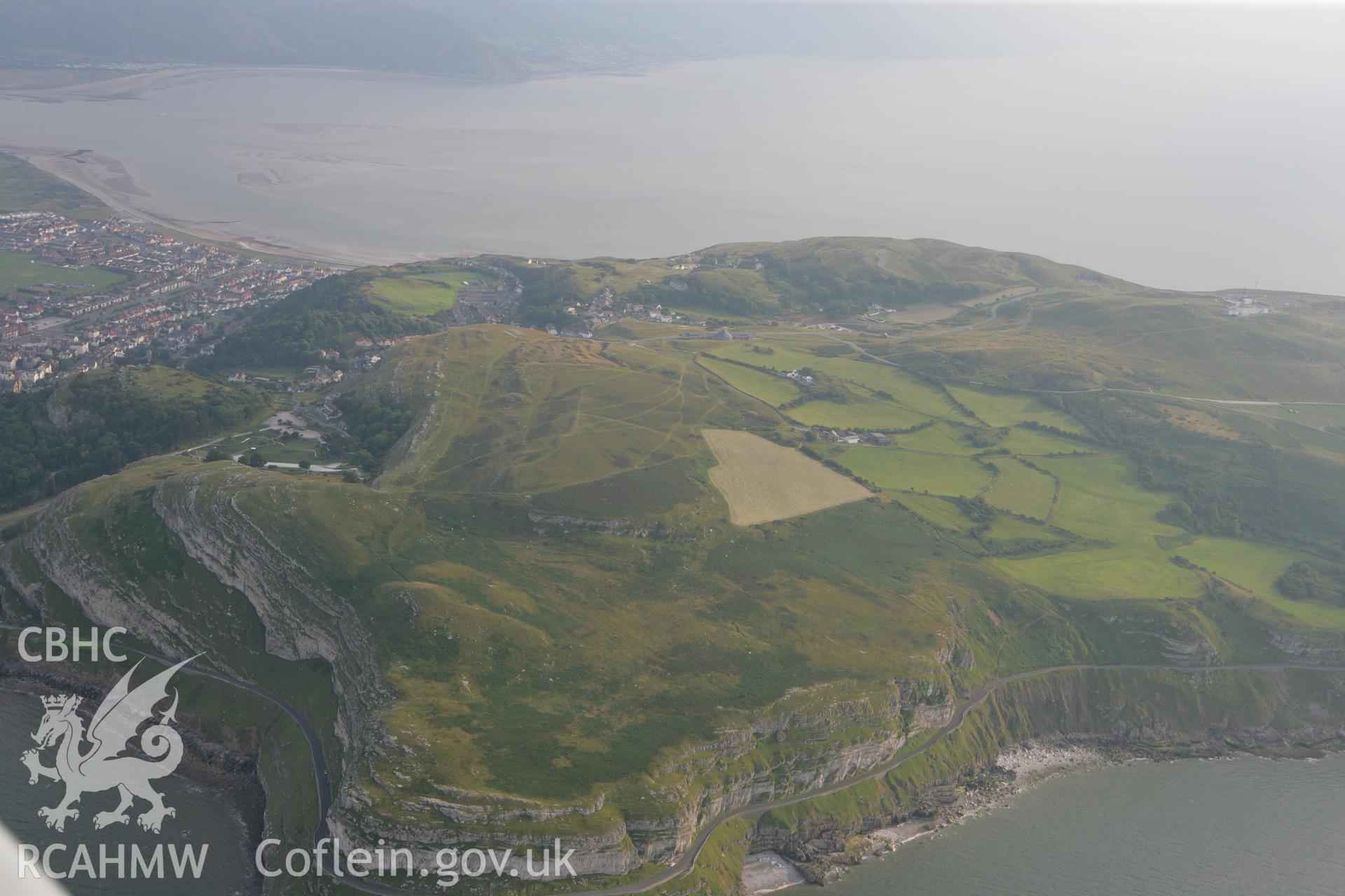 RCAHMW colour oblique photograph of Great Orme, view from the north. Taken by Toby Driver on 24/07/2008.