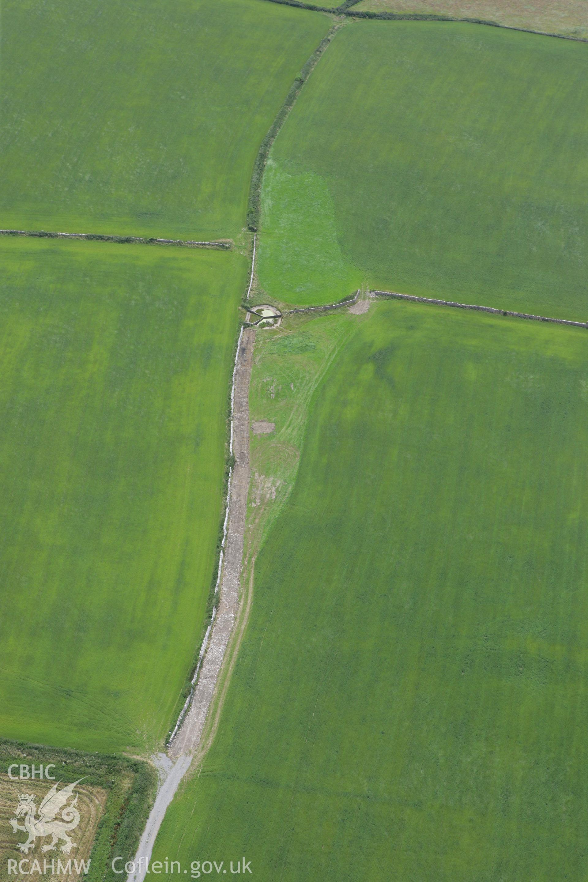 RCAHMW colour oblique photograph of Nash Point Barrows, I to IV. Taken by Toby Driver on 21/07/2008.