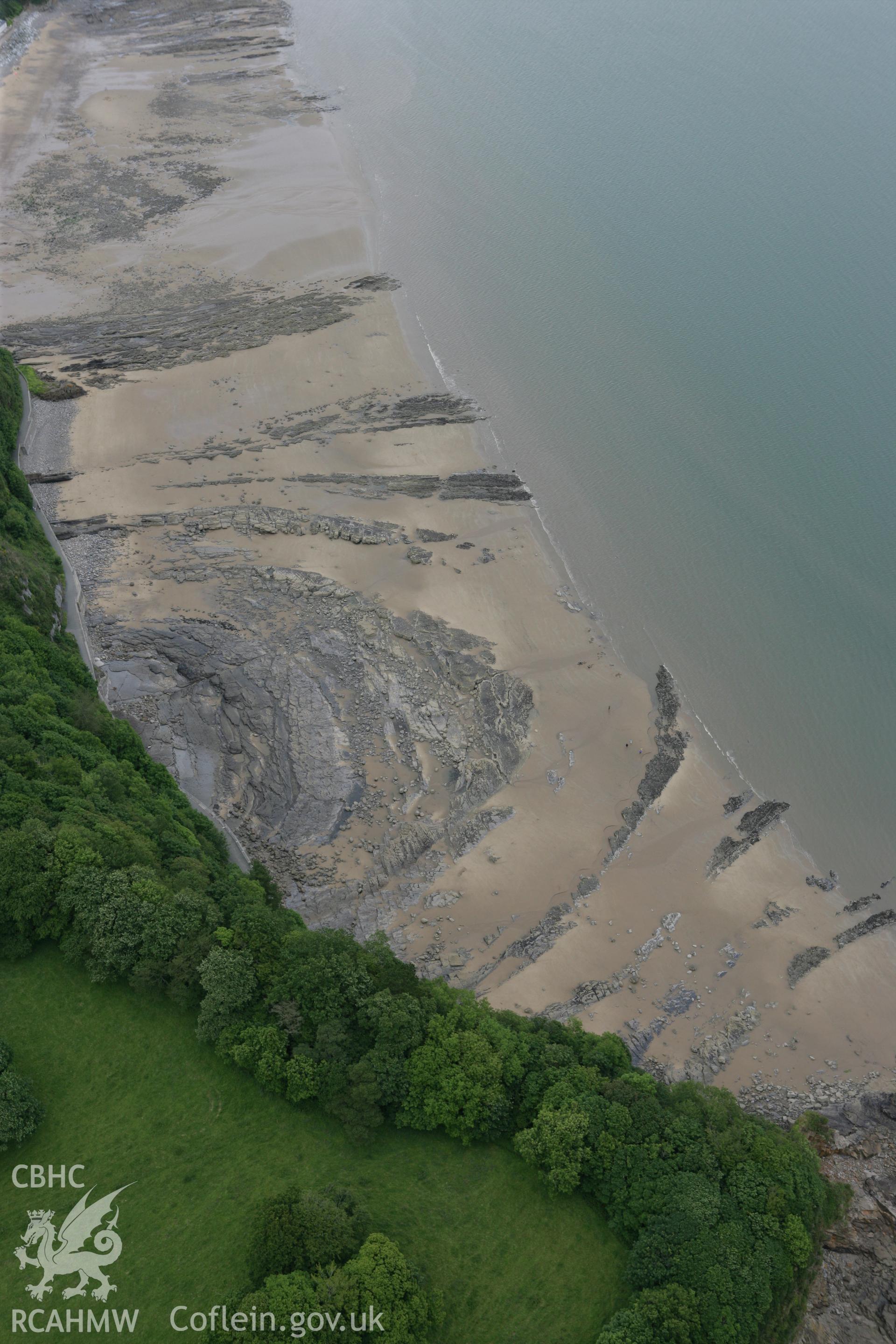 RCAHMW colour oblique photograph of Saundersfoot Railway, now used as a footpath and cycle path. Taken by Toby Driver on 20/06/2008.