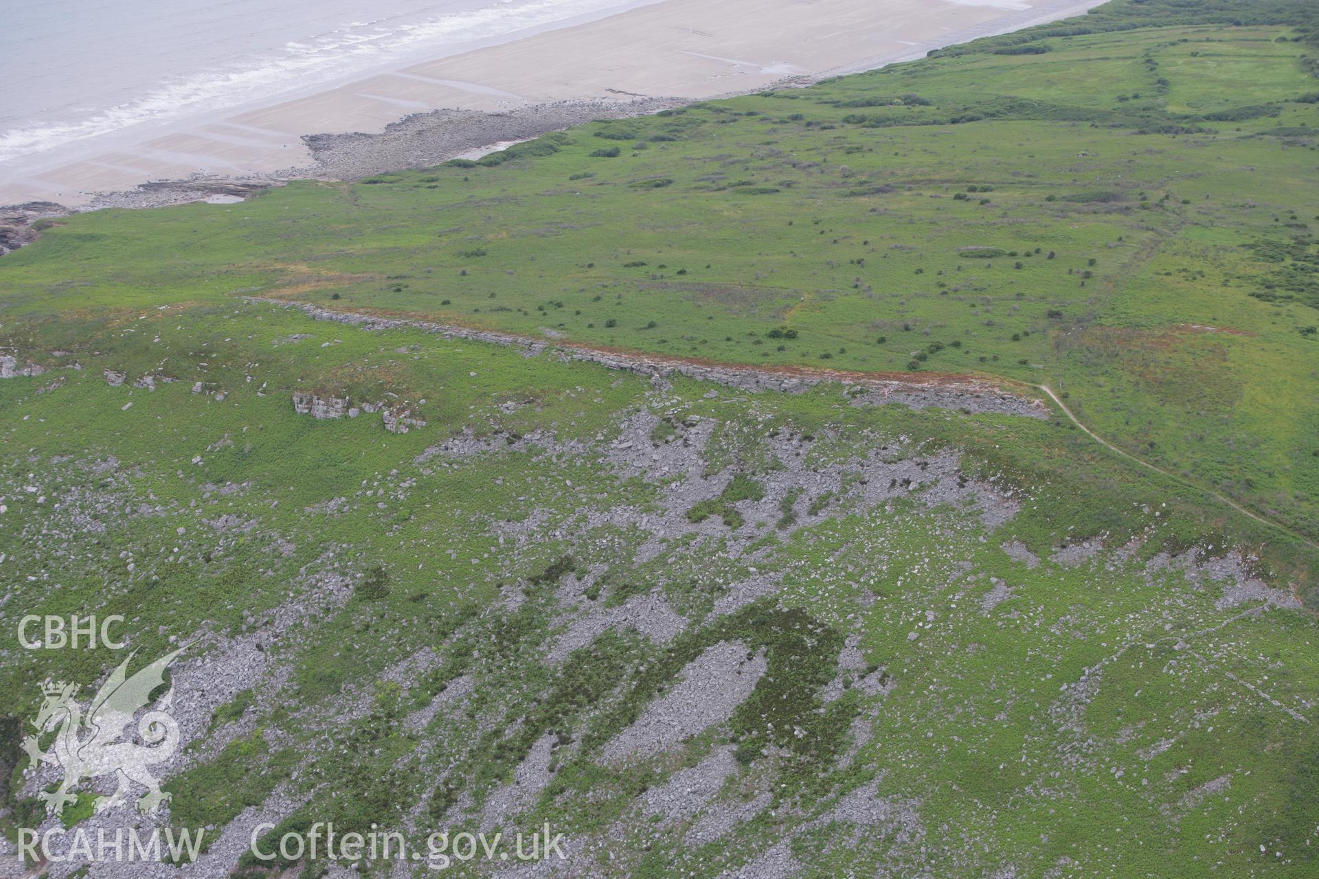 RCAHMW colour oblique photograph of Morfa Bychan Chambered Cairns. Taken by Toby Driver on 20/06/2008.