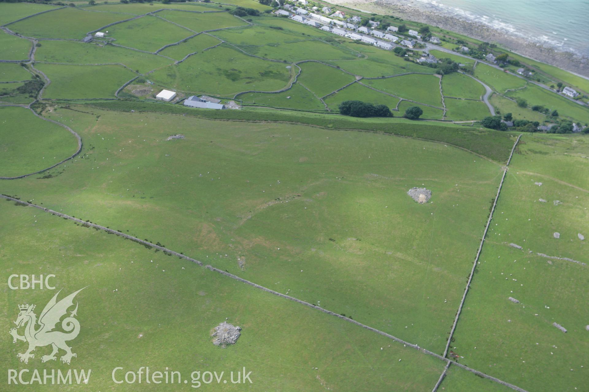 RCAHMW colour oblique photograph of Gwastadgoed Standing Stones. Taken by Toby Driver on 13/06/2008.