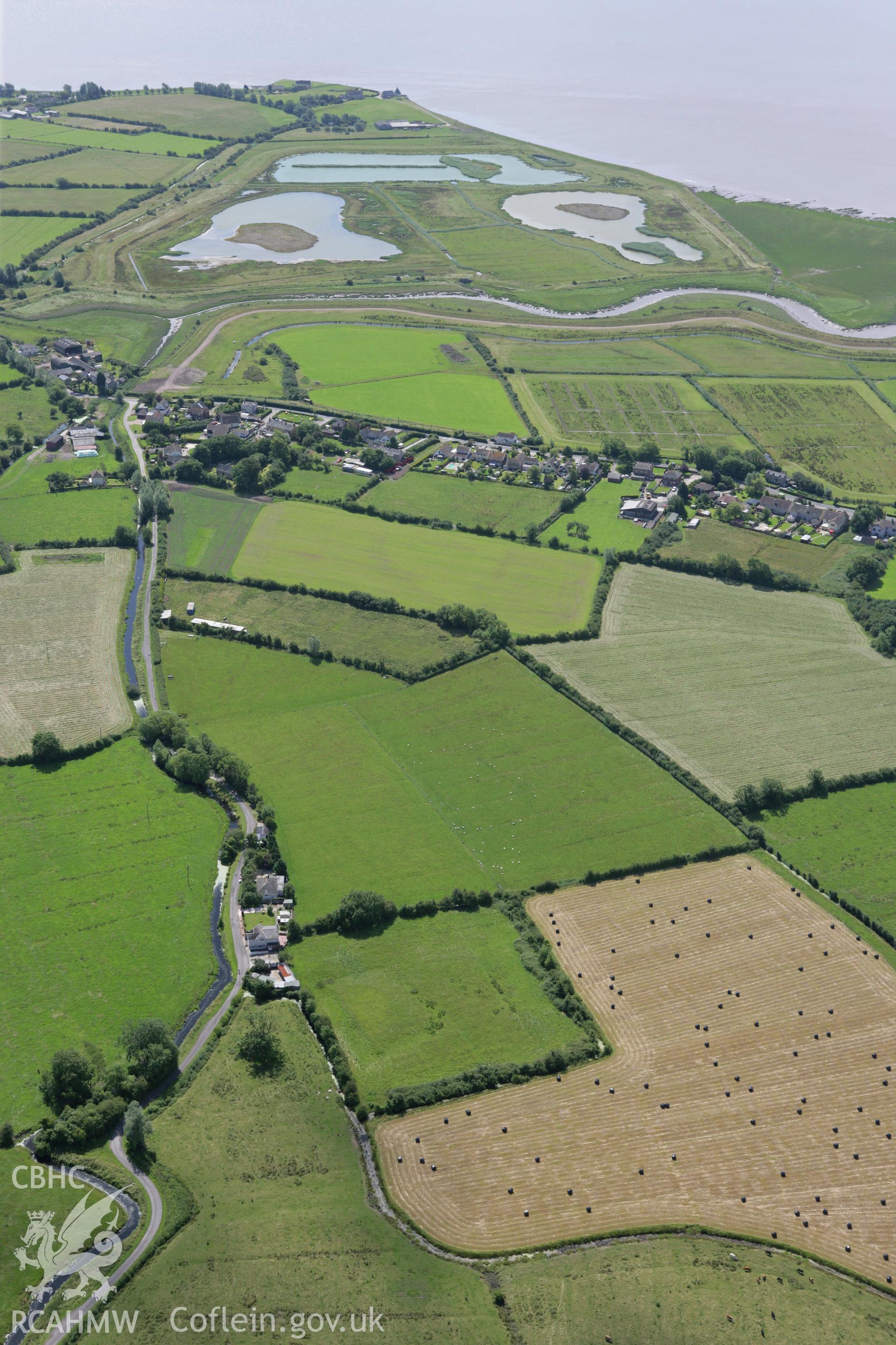 RCAHMW colour oblique photograph of Goldcliff Moat. Taken by Toby Driver on 21/07/2008.