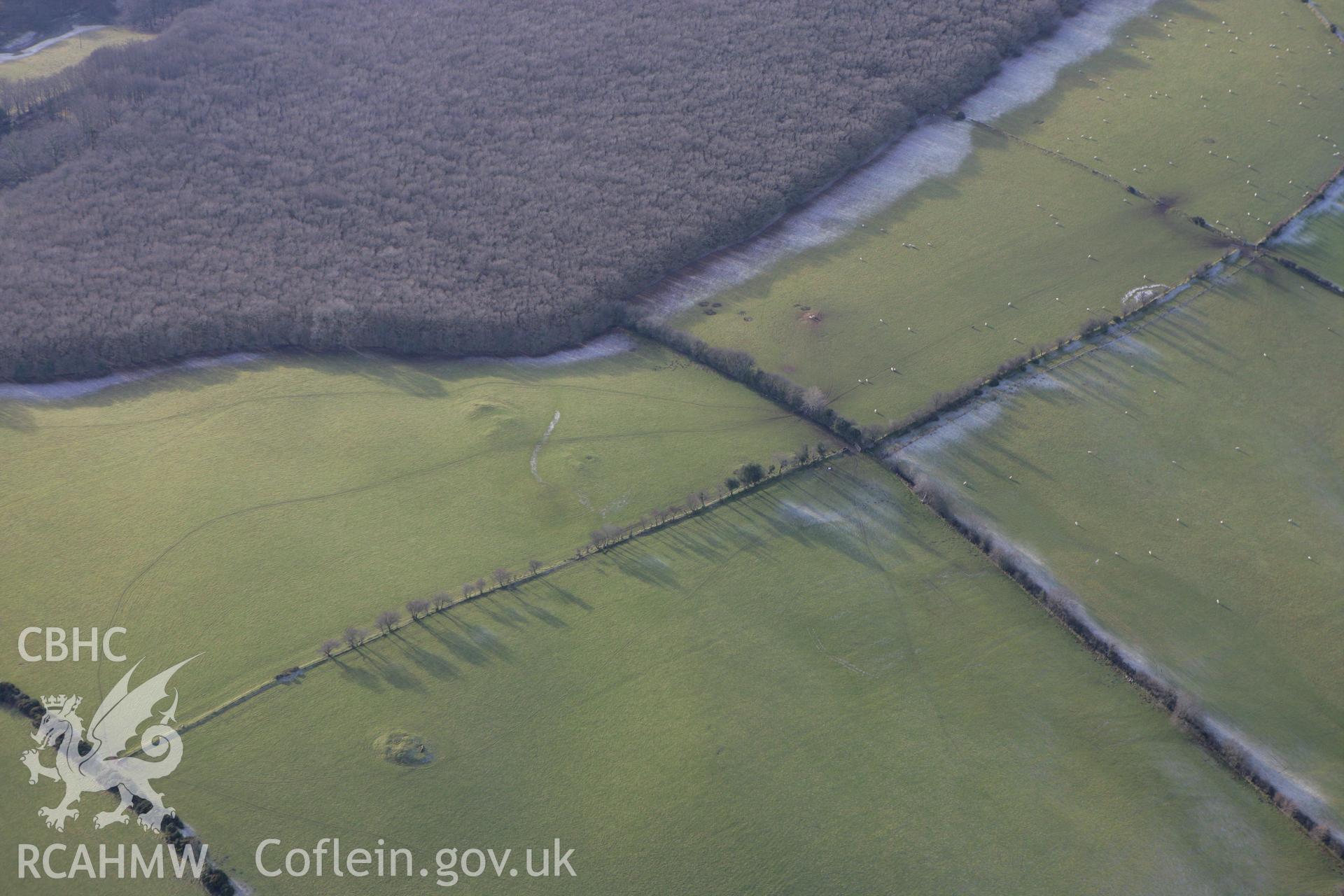 RCAHMW colour oblique photograph of Cerrig Mangor Cairn. Taken by Toby Driver on 15/12/2008.