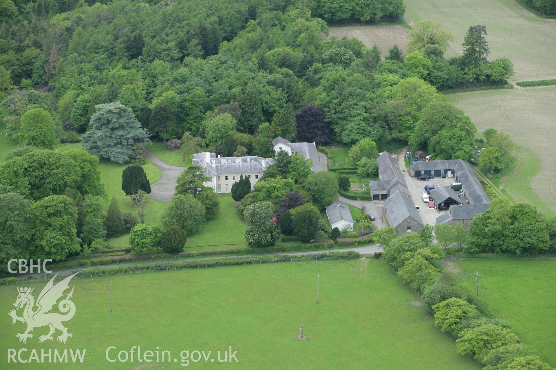 RCAHMW colour oblique photograph of Monachty, Pennant. Taken by Toby Driver on 20/05/2008.