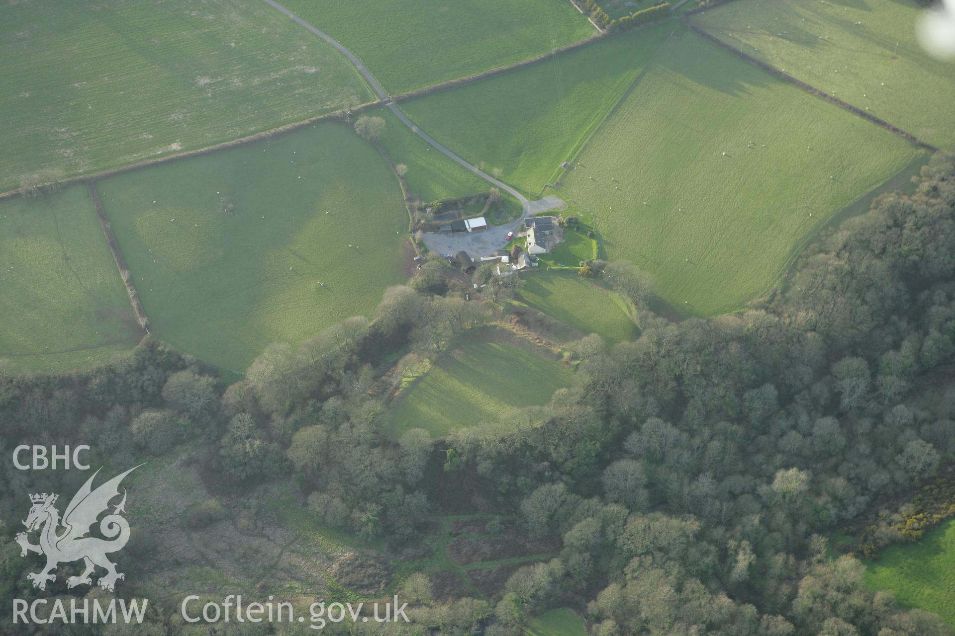 RCAHMW colour oblique photograph of Syke Rath. Taken by Toby Driver on 04/03/2008.