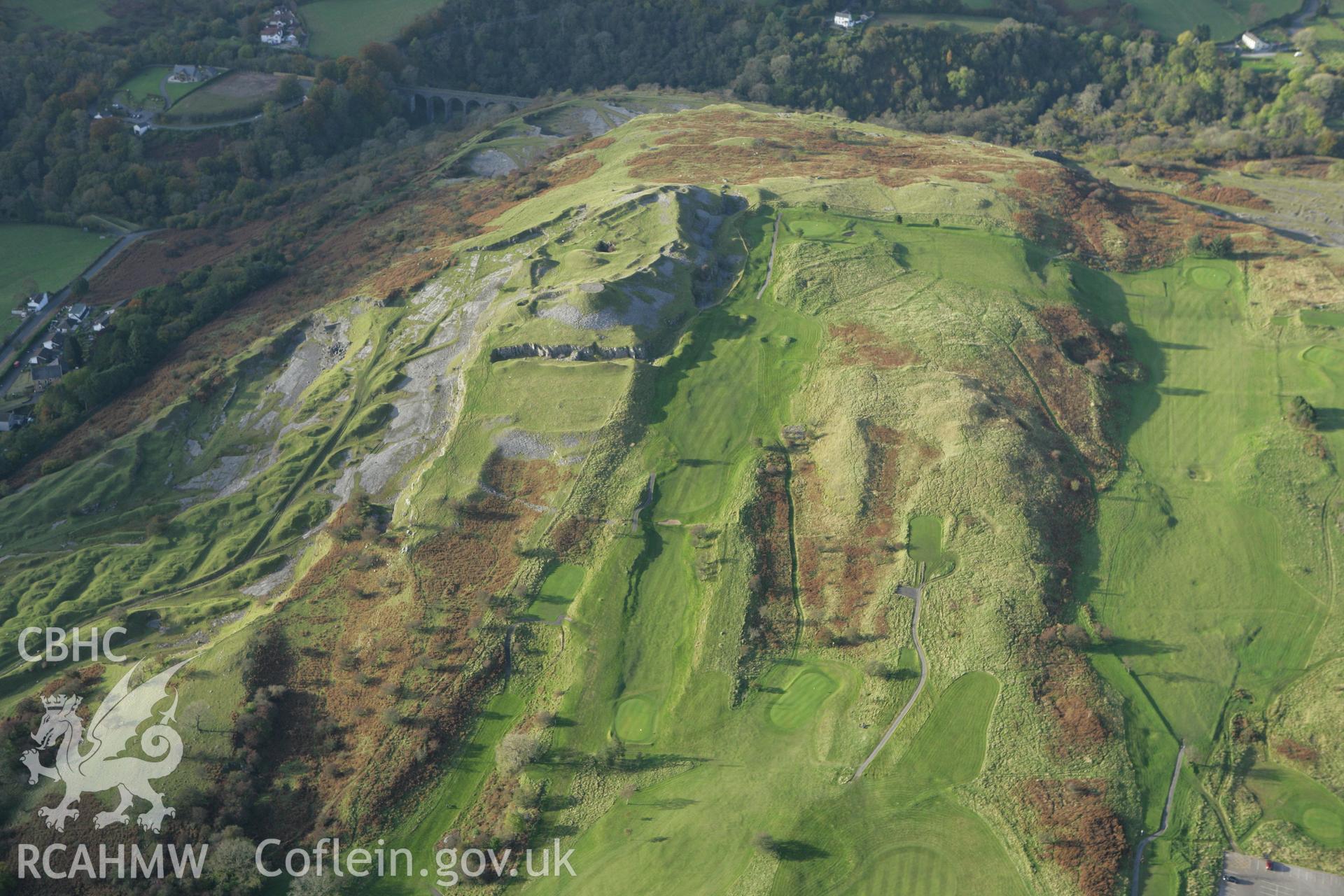 RCAHMW colour oblique photograph of Morlais Castle. Taken by Toby Driver on 16/10/2008.