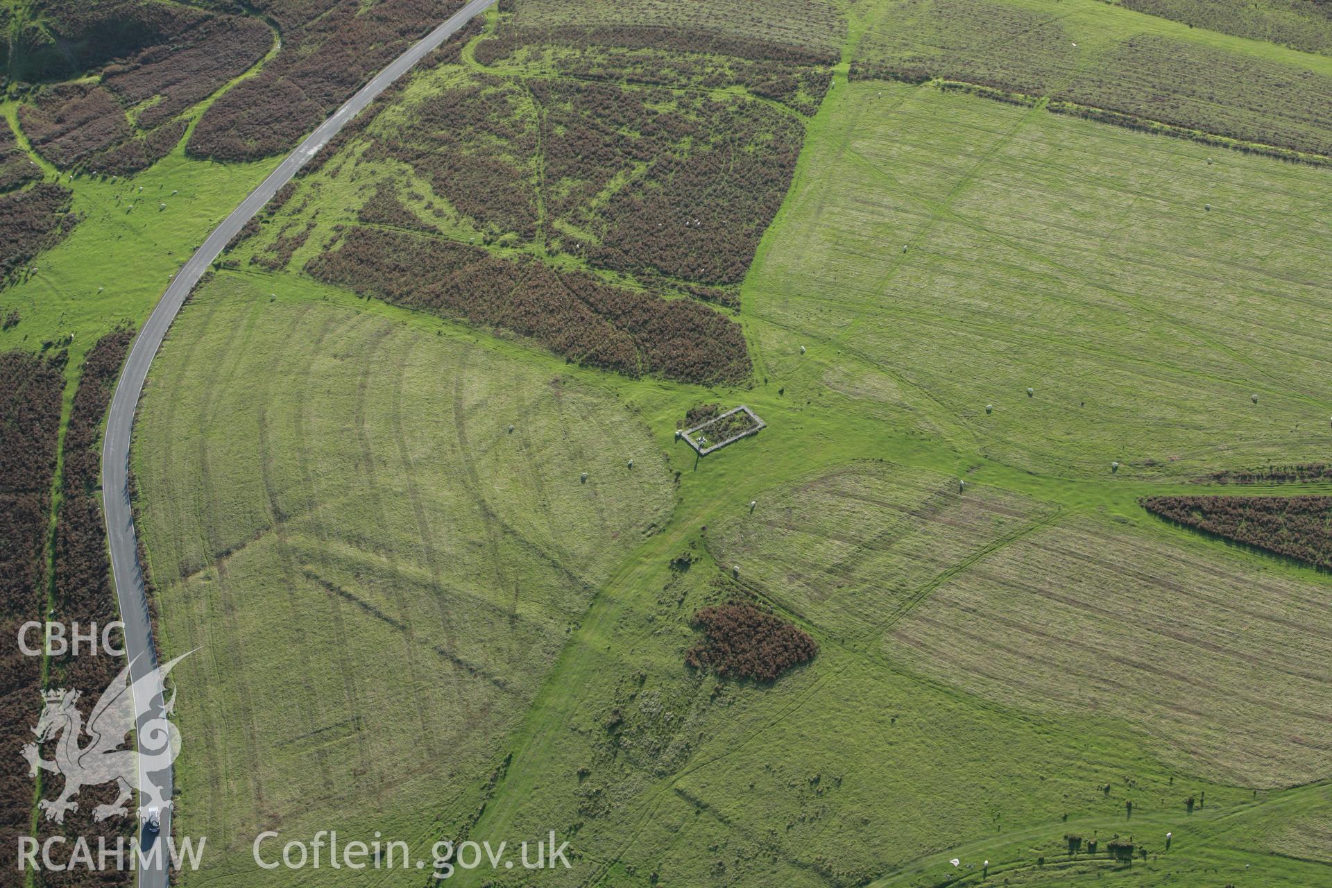 RCAHMW colour oblique photograph of Capel Gwladys (remains). Taken by Toby Driver on 16/10/2008.