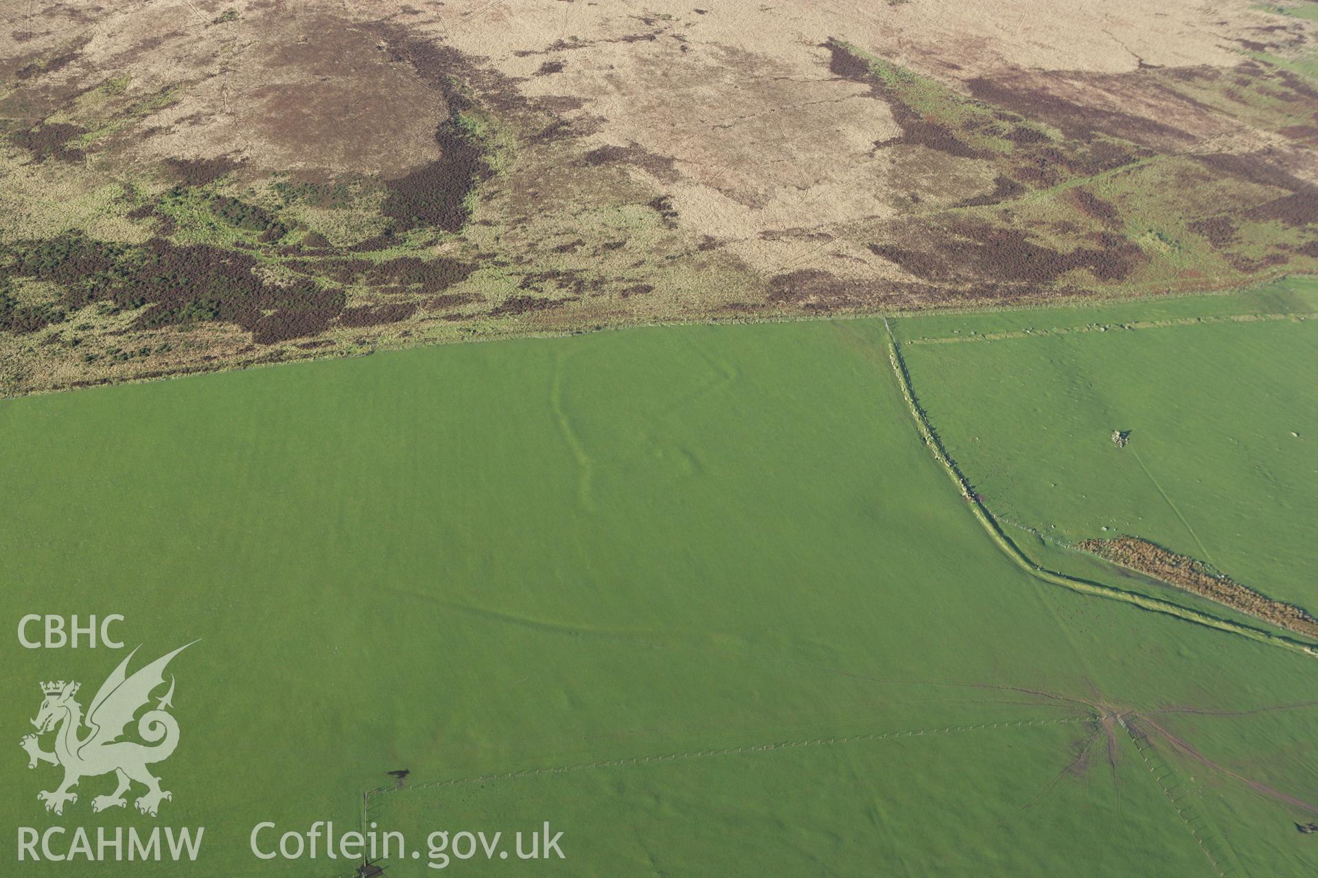 RCAHMW colour oblique photograph of Mynydd Tre-newydd. Taken by Toby Driver on 15/12/2008.