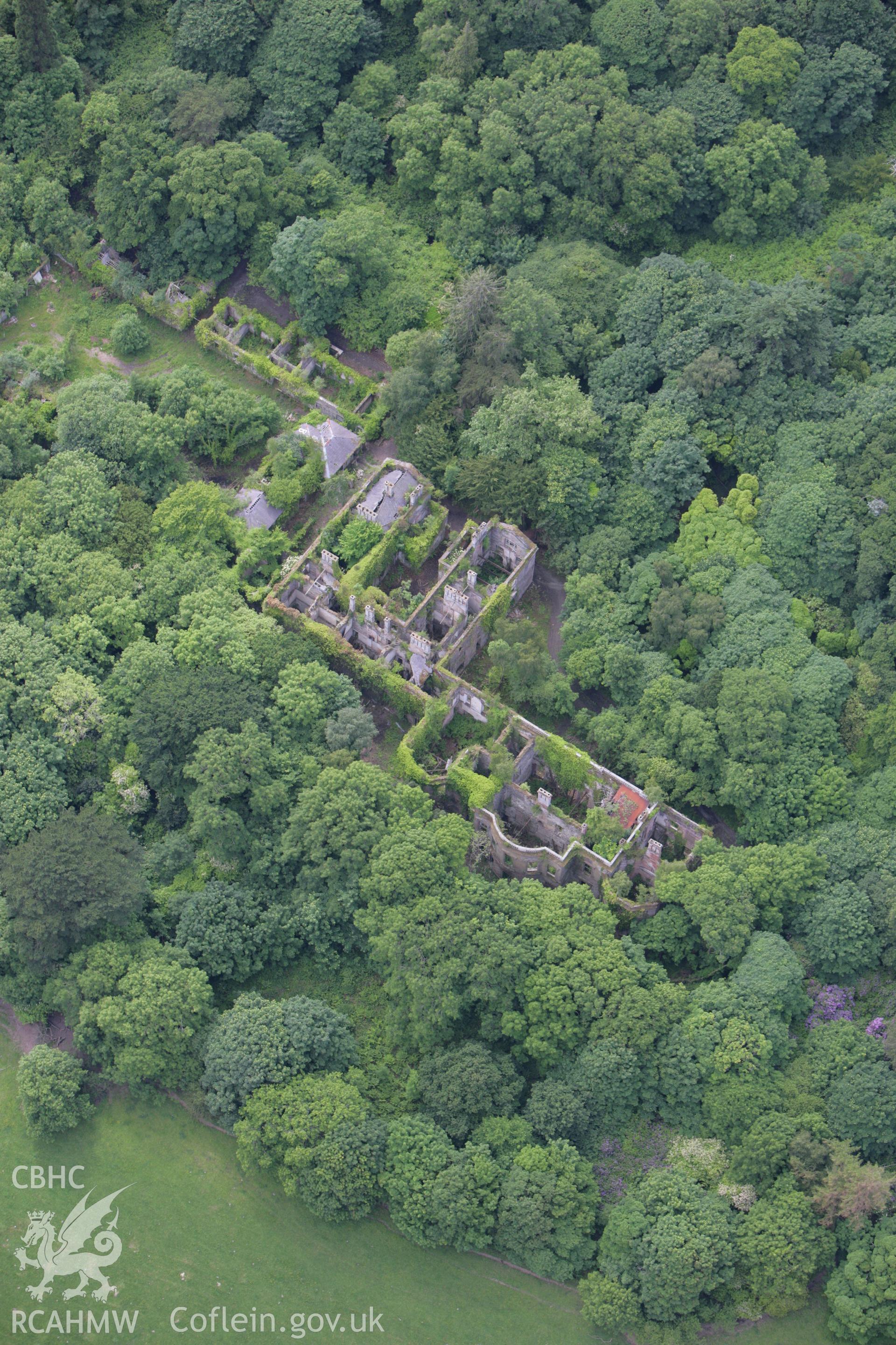 RCAHMW colour oblique photograph of Baron Hill, Beaumaris. Taken by Toby Driver on 13/06/2008.