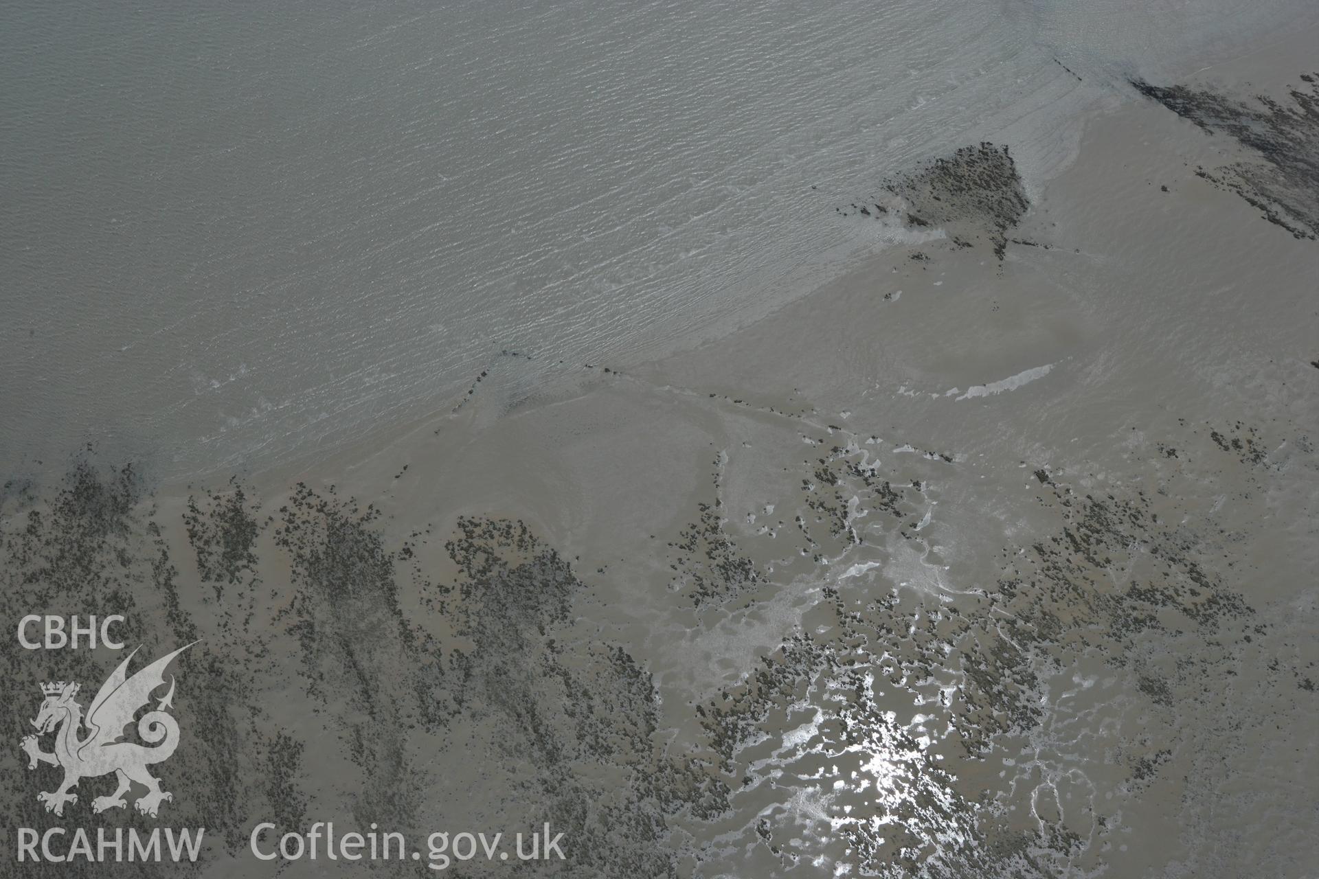 RCAHMW colour oblique photograph of Swansea Bay Fish Traps. Taken by Toby Driver on 20/06/2008.