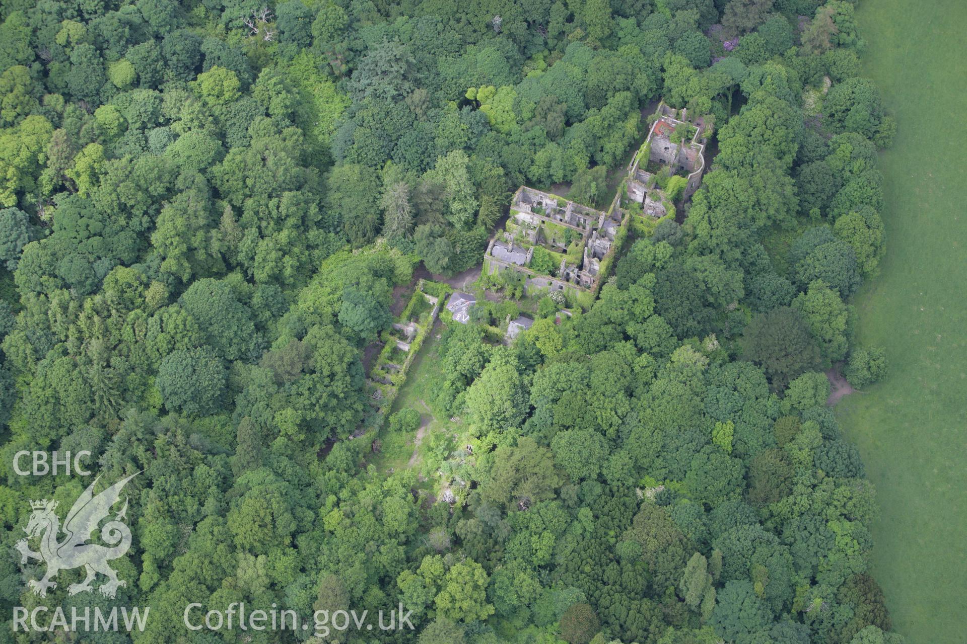 RCAHMW colour oblique photograph of Baron Hill, Beaumaris. Taken by Toby Driver on 13/06/2008.