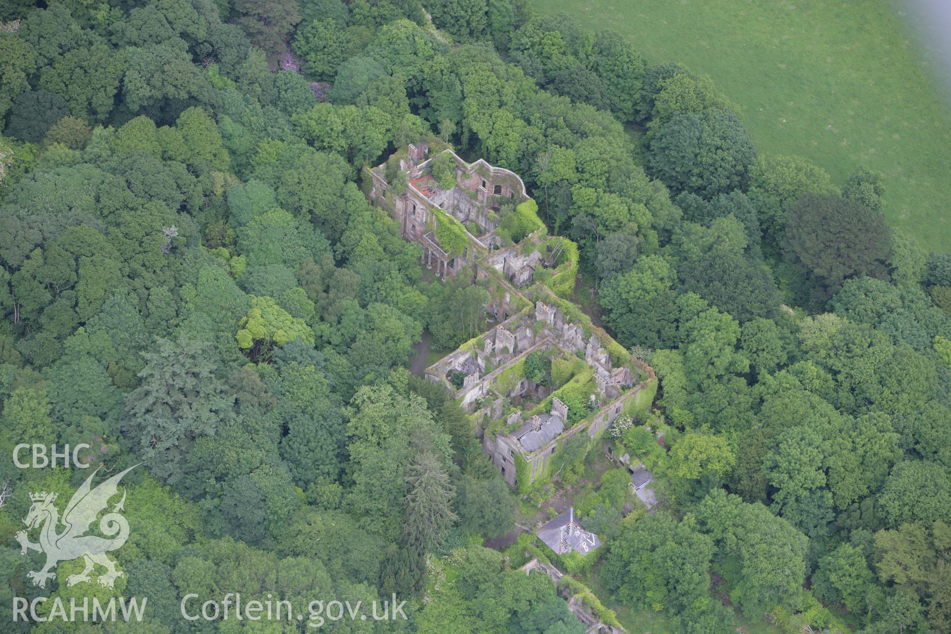 RCAHMW colour oblique photograph of Baron Hill, Beaumaris. Taken by Toby Driver on 13/06/2008.