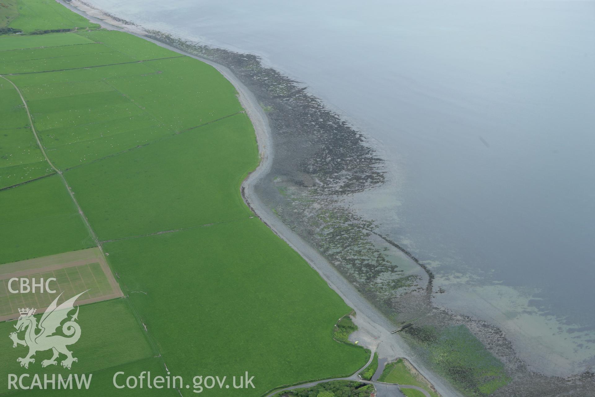 RCAHMW colour oblique photograph of Llanon Fish Trap 13. Taken by Toby Driver on 20/05/2008.