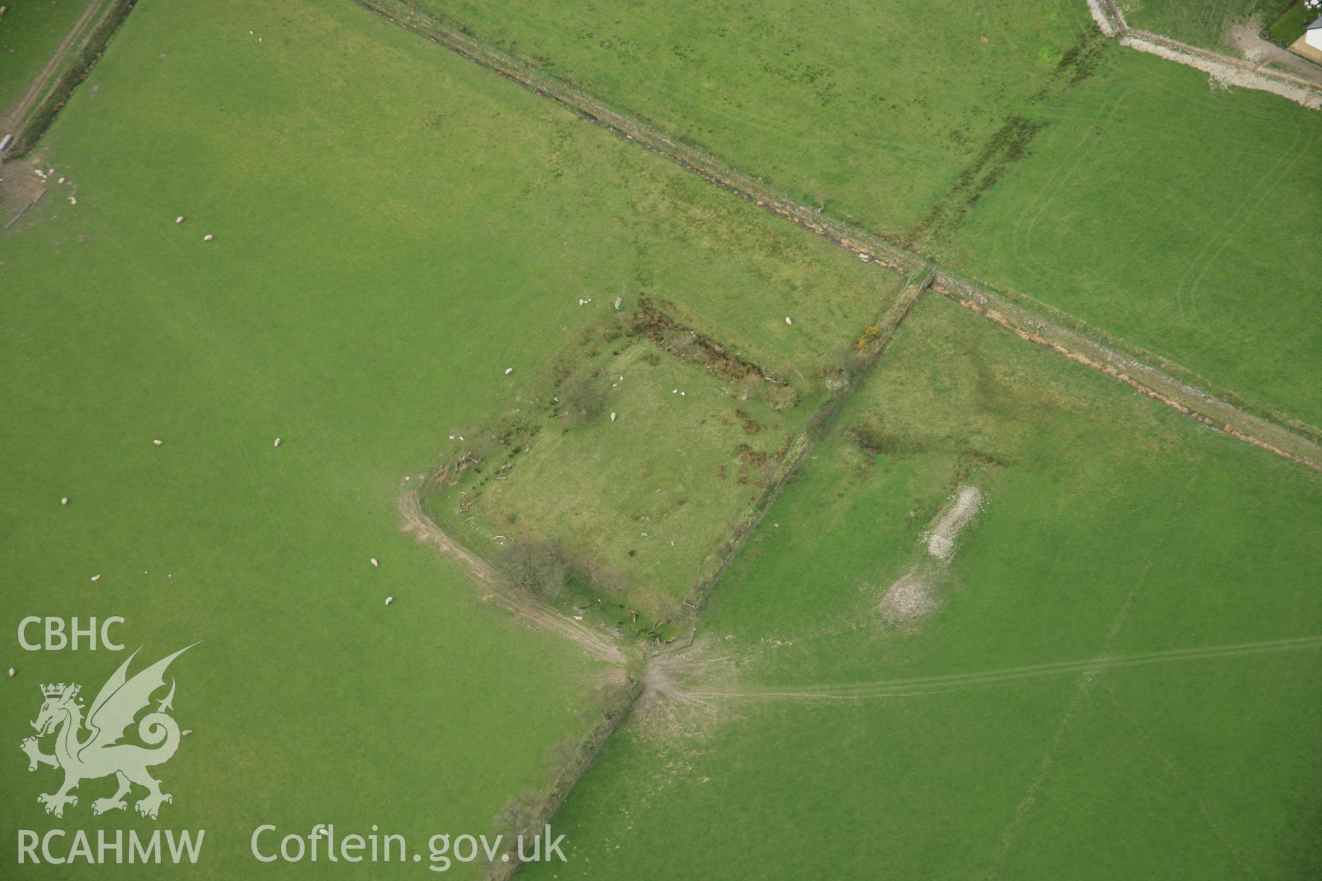 RCAHMW colour oblique aerial photograph of Trefenter Moat. Taken on 17 April 2007 by Toby Driver