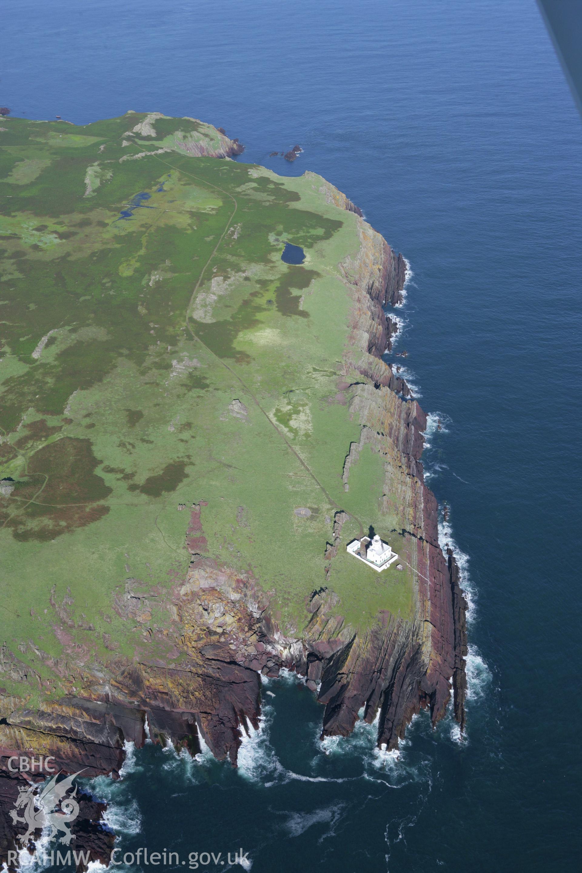 RCAHMW colour oblique aerial photograph of Skokholm Island. Taken on 30 July 2007 by Toby Driver