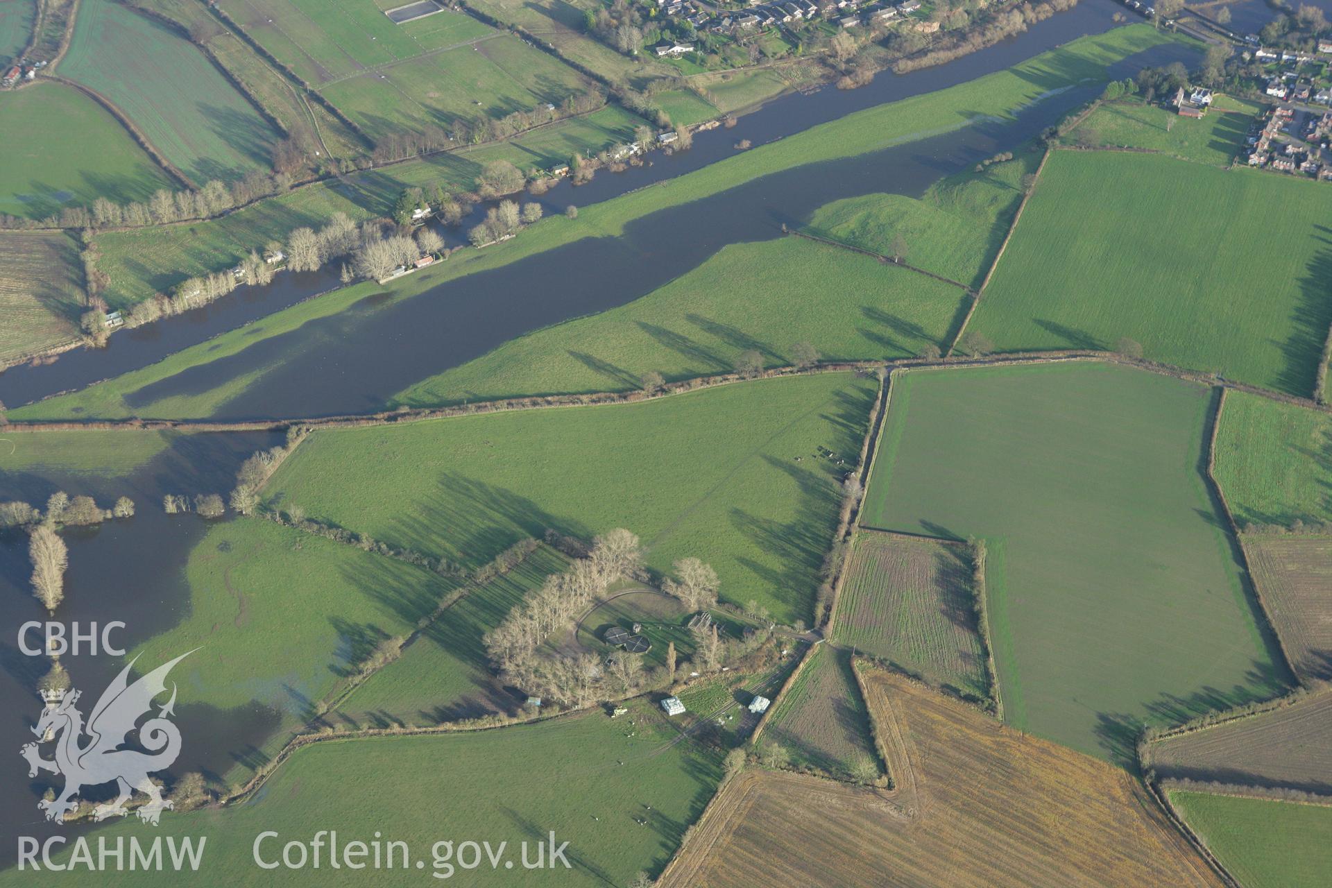 RCAHMW colour oblique photograph of Holt Roman settlement. Taken by Toby Driver on 11/12/2007.