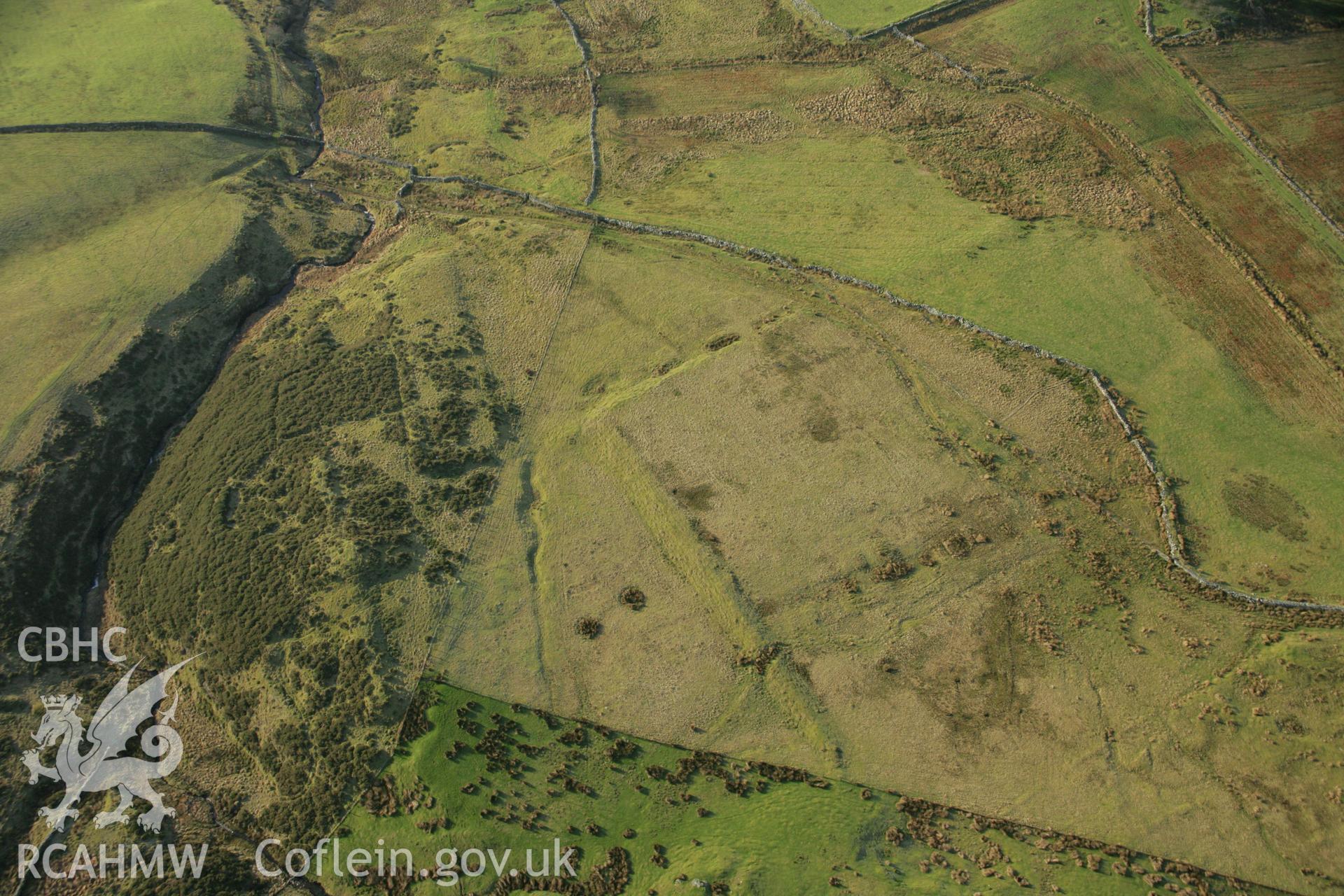 RCAHMW colour oblique aerial photograph of a possible parade ground at Tomen-y-Mur. Taken on 25 January 2007 by Toby Driver