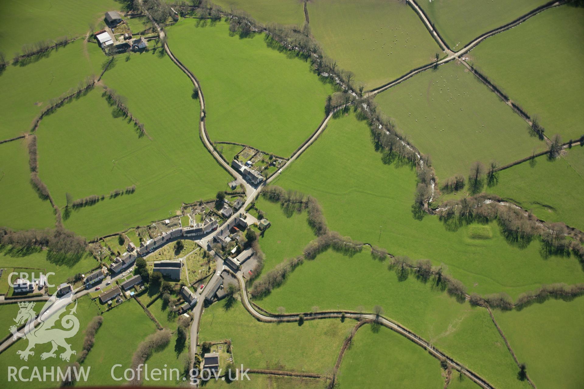 RCAHMW colour oblique aerial photograph of Myddfai. Taken on 21 March 2007 by Toby Driver