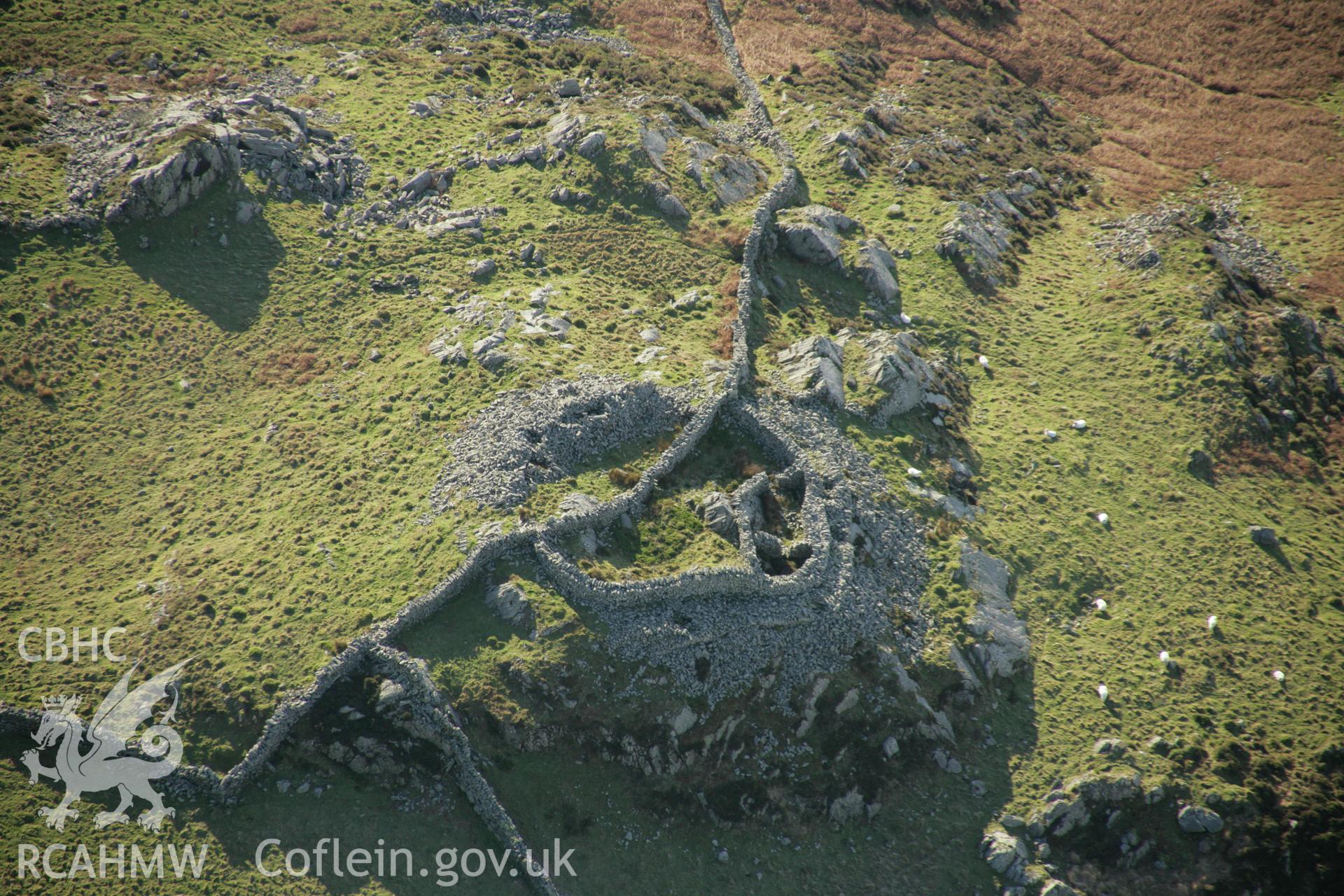 RCAHMW colour oblique aerial photograph of Castell Caerau. Taken on 25 January 2007 by Toby Driver