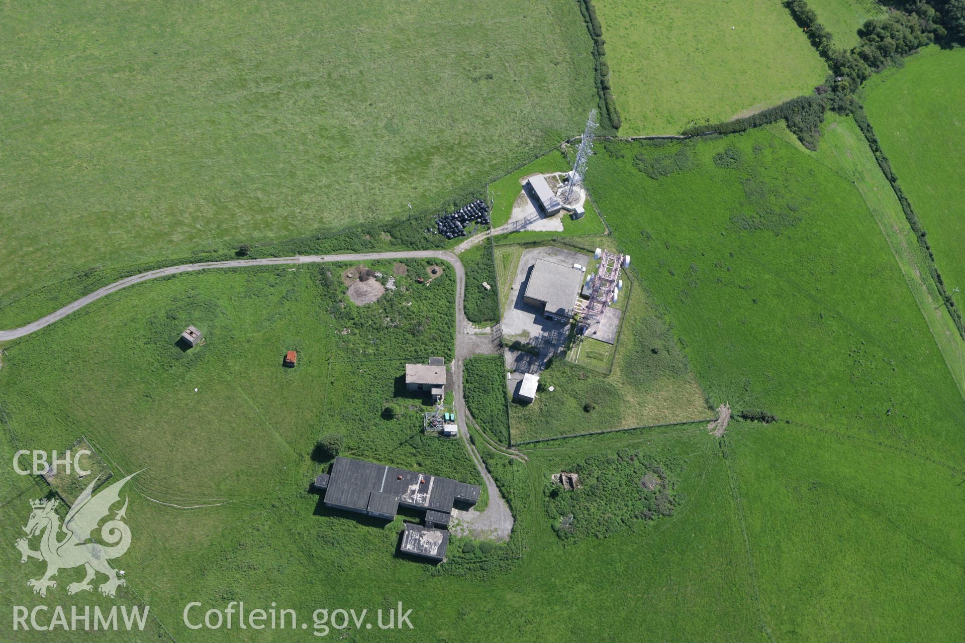 RCAHMW colour oblique aerial photograph of Point of Air 1827 Telegraph Station, Prestatyn. Taken on 31 July 2007 by Toby Driver