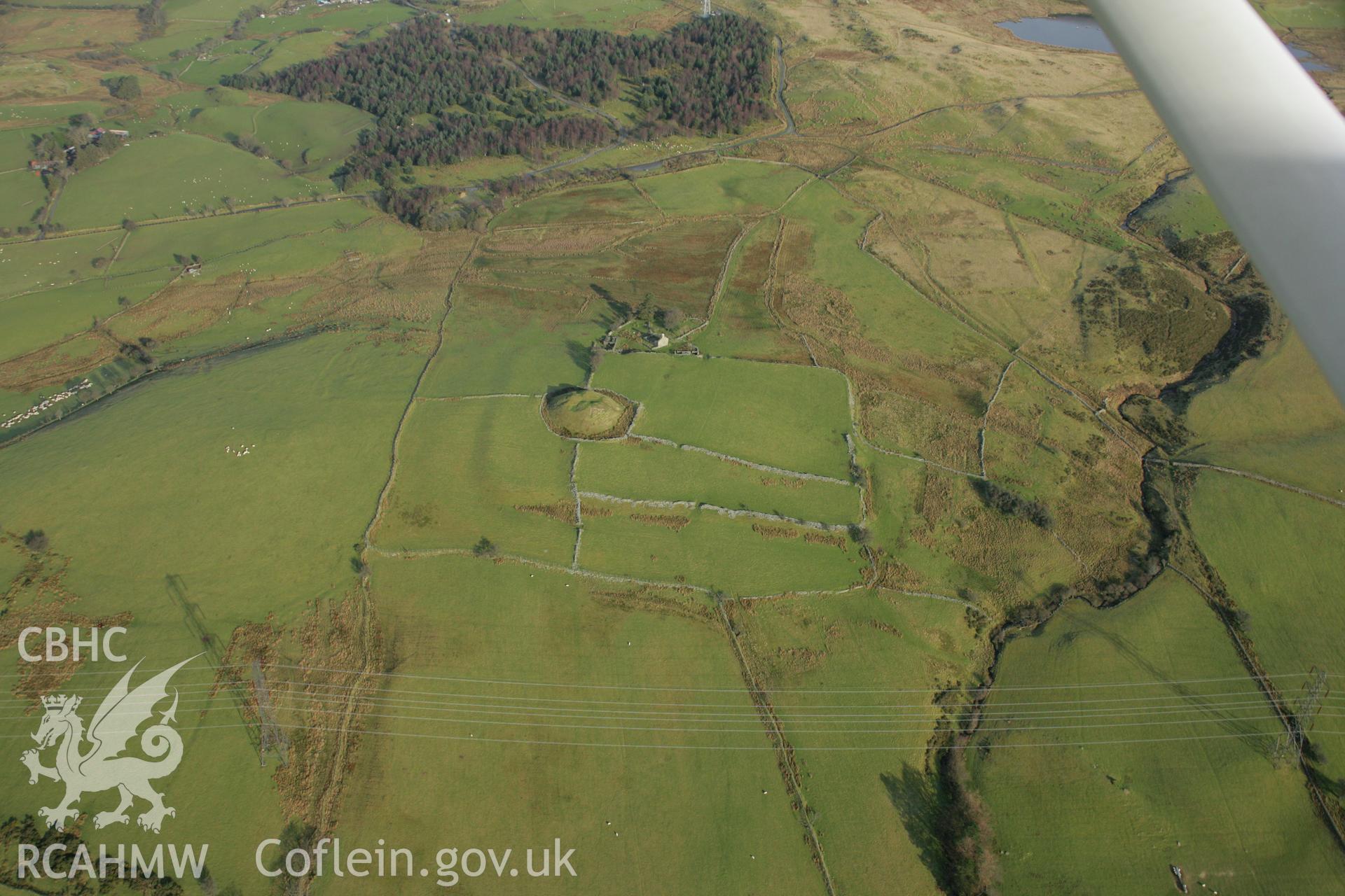 RCAHMW colour oblique aerial photograph of Tomen-y-Mur. Taken on 25 January 2007 by Toby Driver