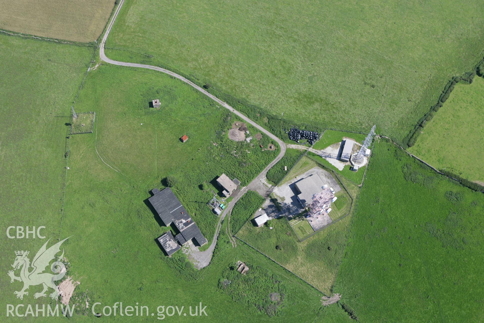 RCAHMW colour oblique aerial photograph of Point of Air 1827 Telegraph Station, Prestatyn. Taken on 31 July 2007 by Toby Driver