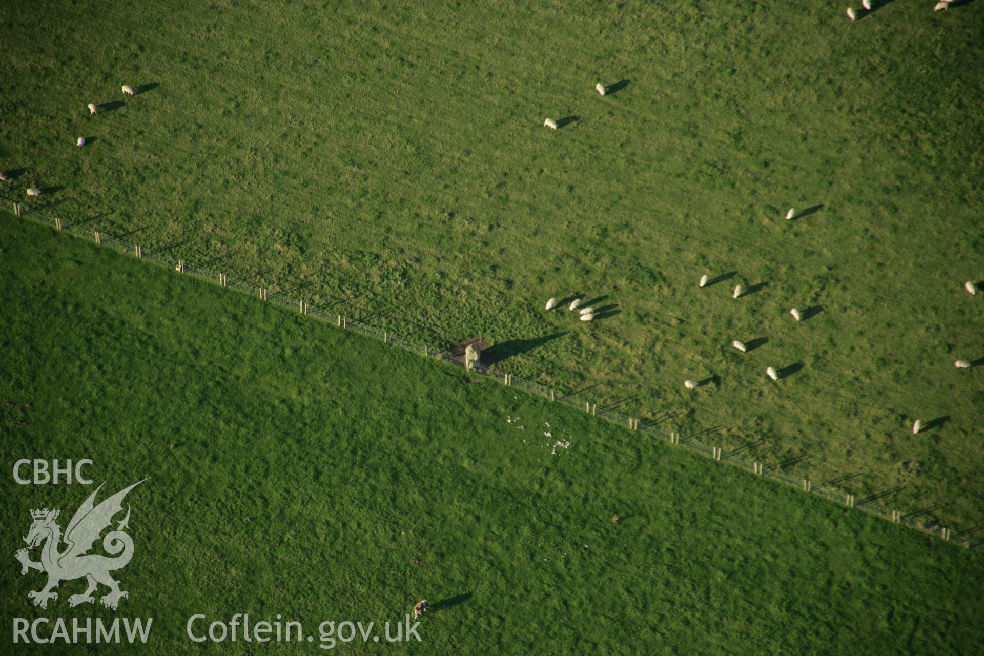 RCAHMW colour oblique photograph of Rhyndaston-Fawr, stone. Taken by Toby Driver on 23/10/2007.