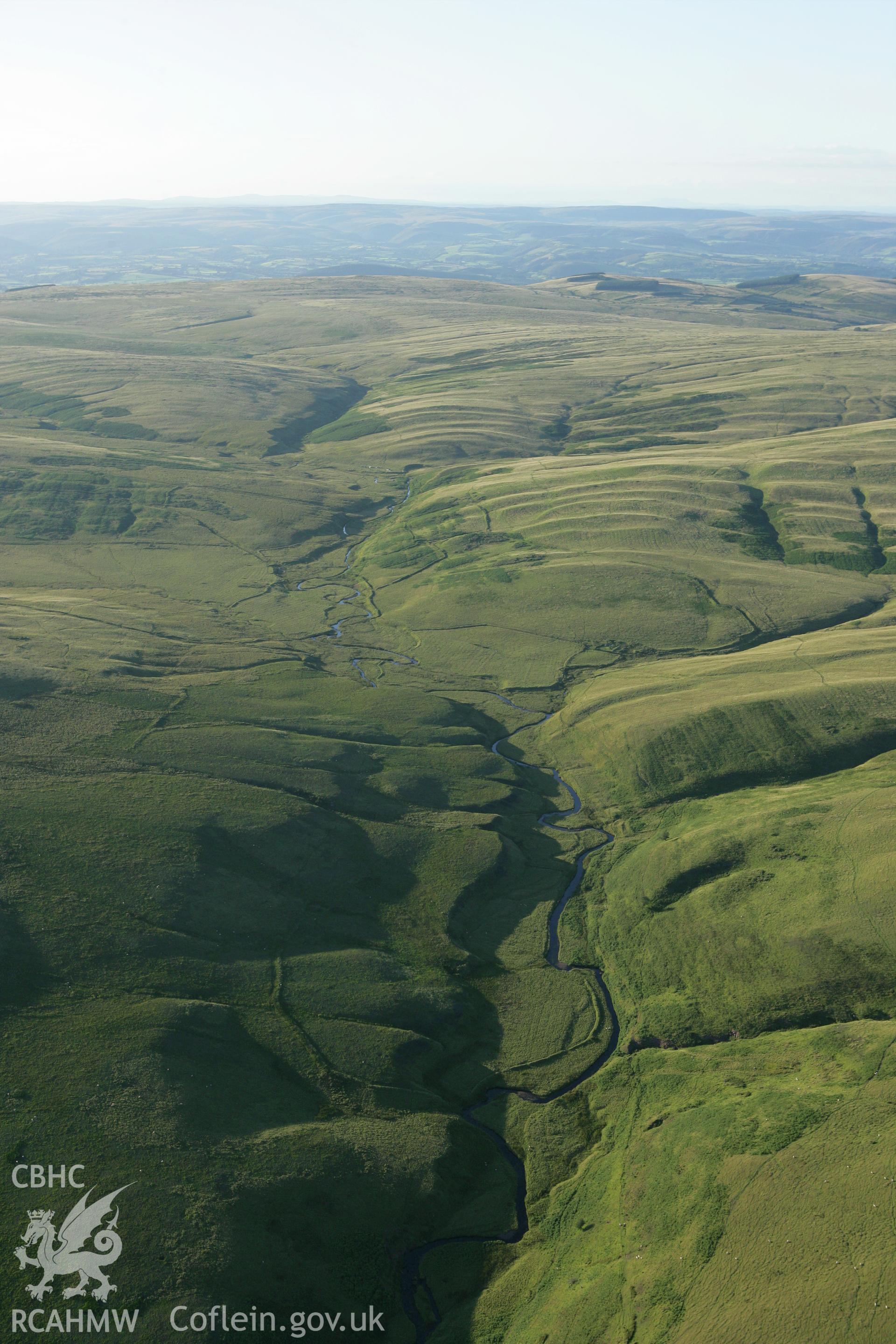RCAHMW colour oblique aerial photograph of Ysgir Fawr. Taken on 08 August 2007 by Toby Driver