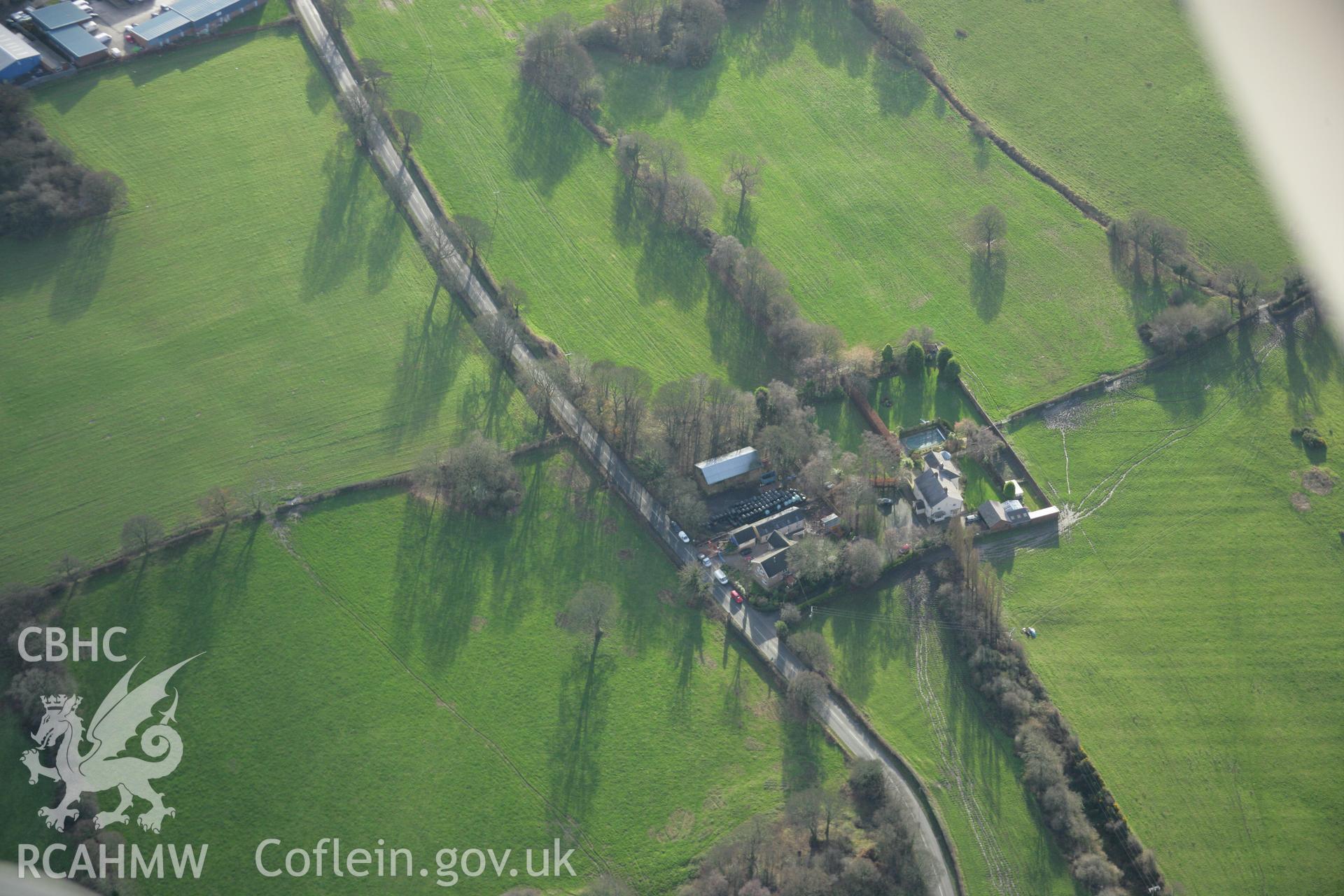 RCAHMW colour oblique photograph of Pinfold Lane Pottery:Buckley Pottery (2):Cottrel's Pottery. Taken by Toby Driver on 11/12/2007.