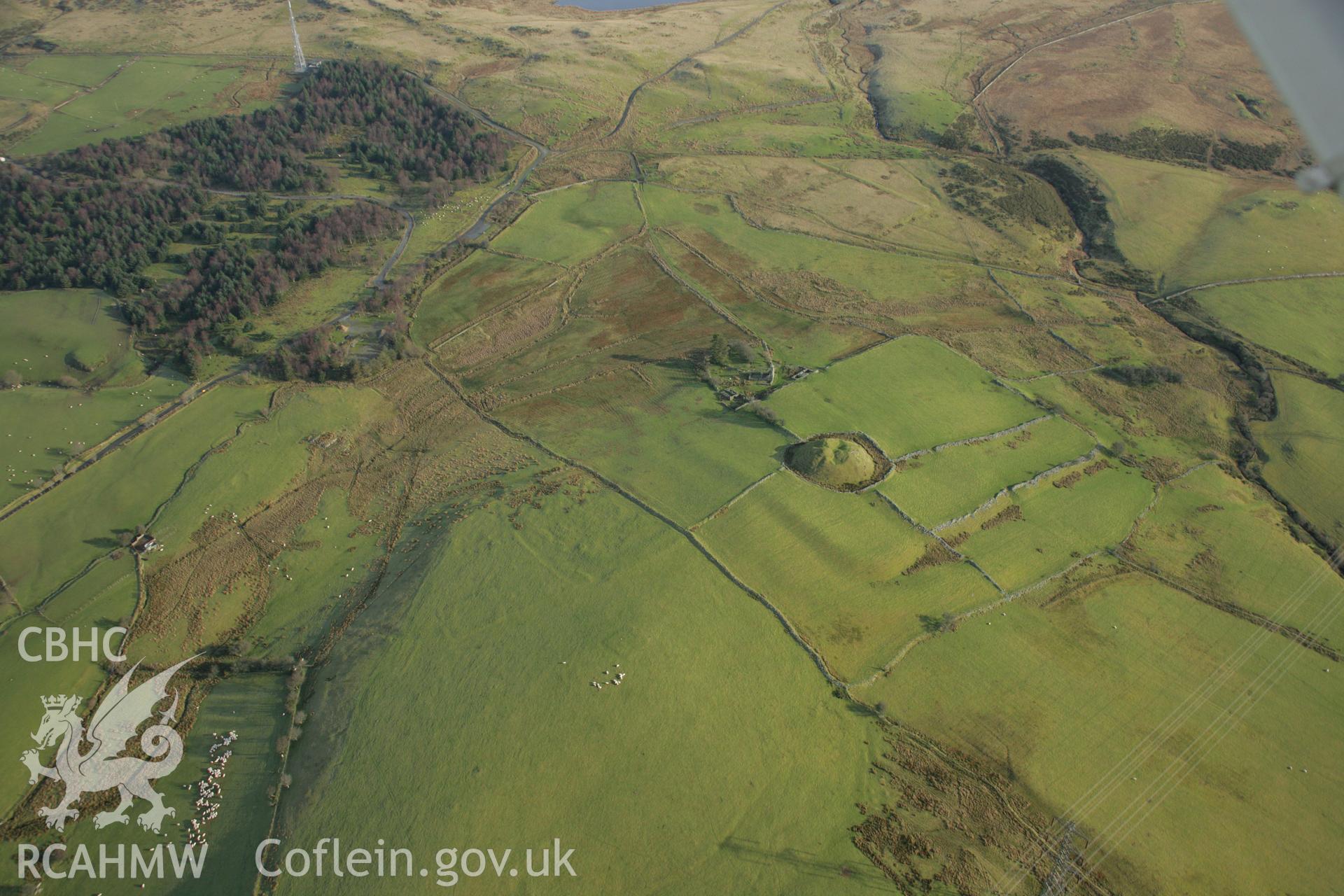 RCAHMW colour oblique aerial photograph of Tomen-y-Mur. Taken on 25 January 2007 by Toby Driver