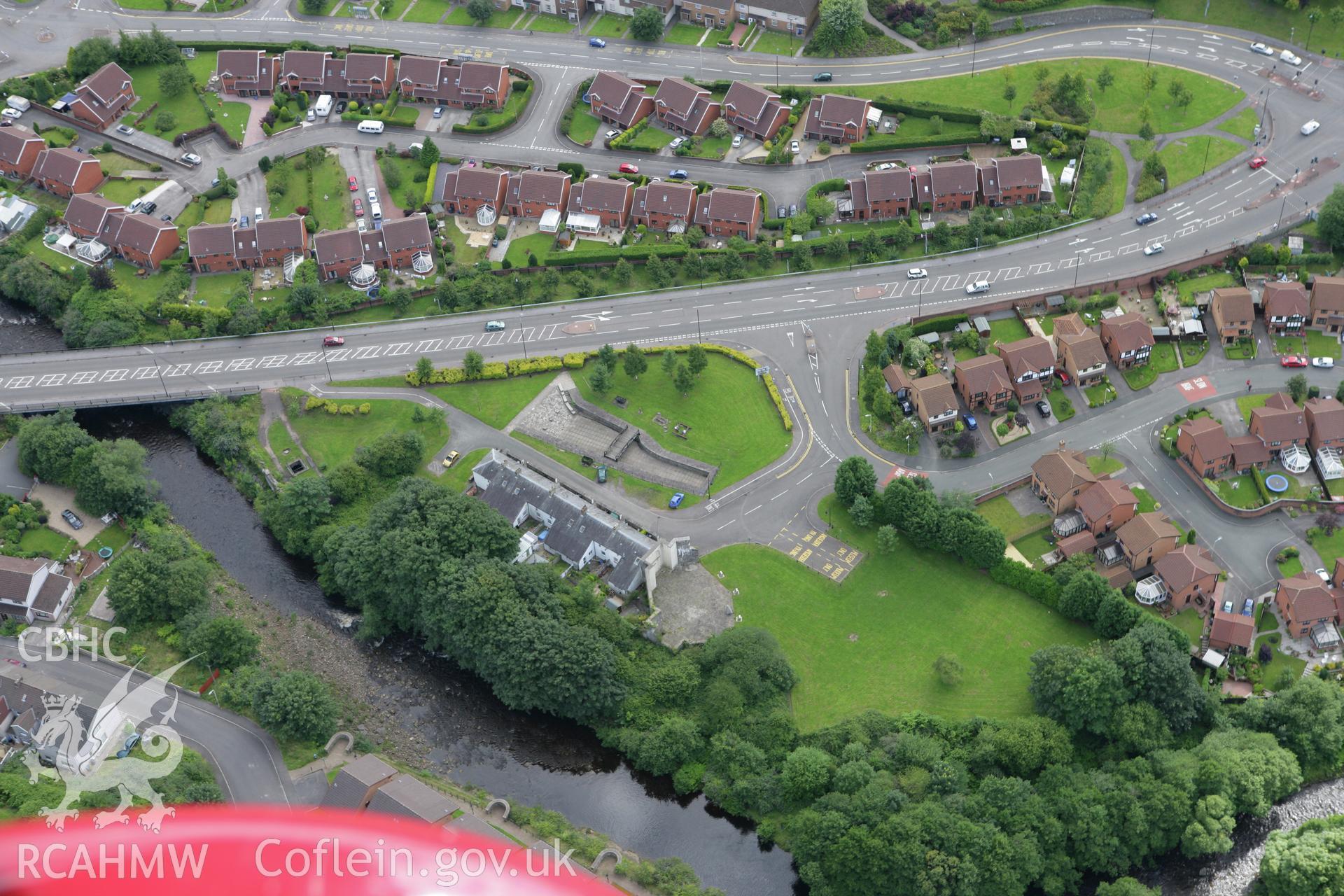 RCAHMW colour oblique aerial photograph of Chapel Row Museum, Georgetown, Merthyr Tydfil. Taken on 30 July 2007 by Toby Driver