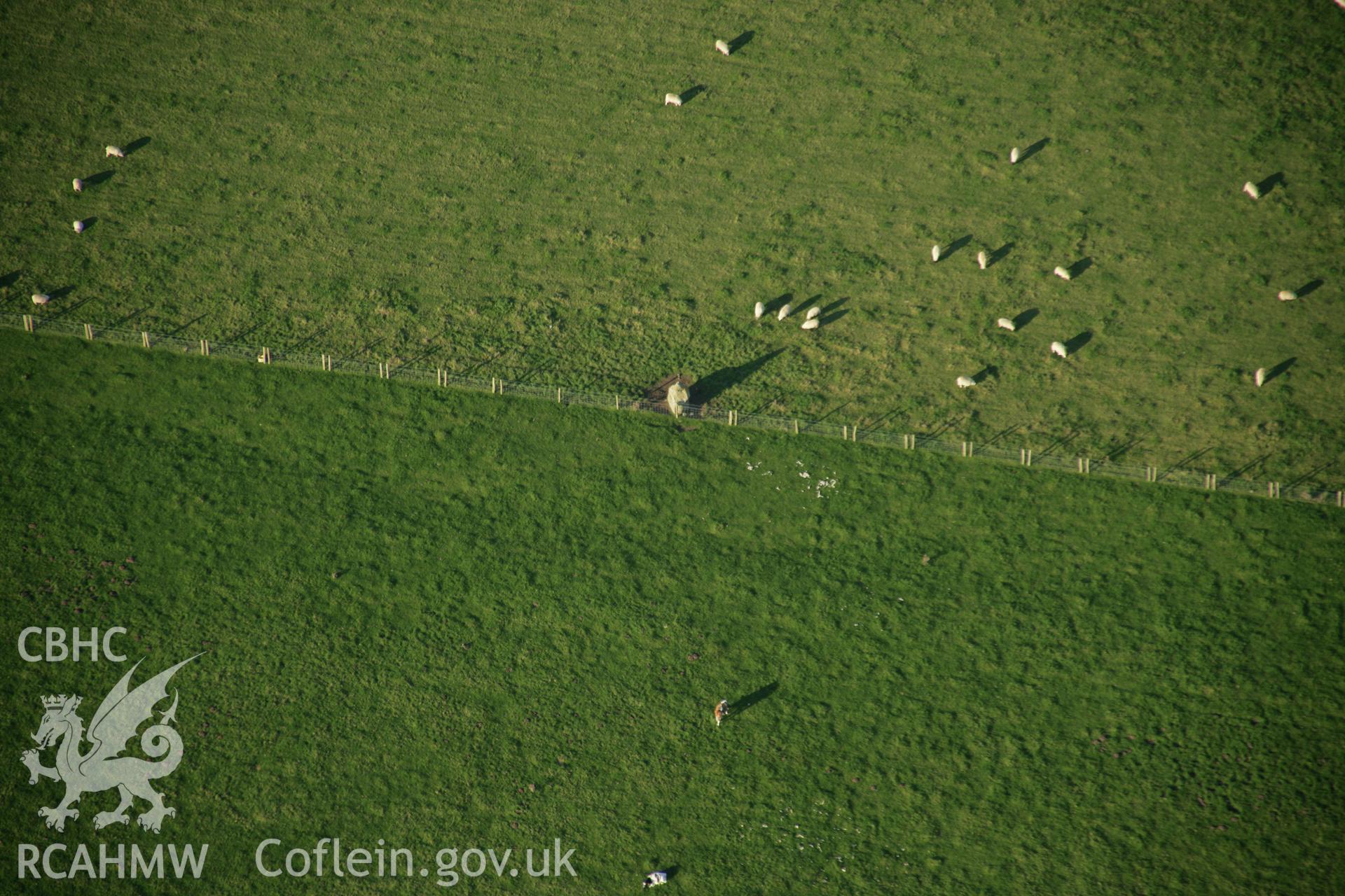 RCAHMW colour oblique photograph of Rhyndaston-Fawr, stone. Taken by Toby Driver on 23/10/2007.