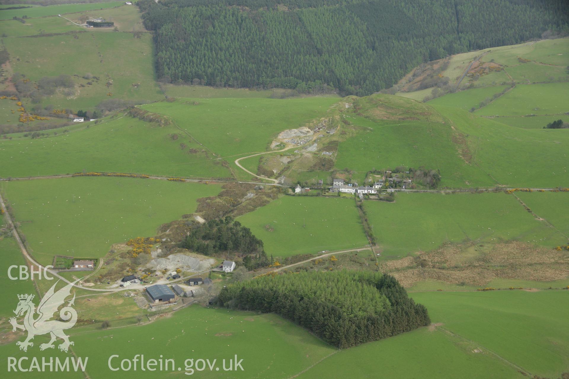 RCAHMW colour oblique aerial photograph of Darren Mine. Taken on 17 April 2007 by Toby Driver