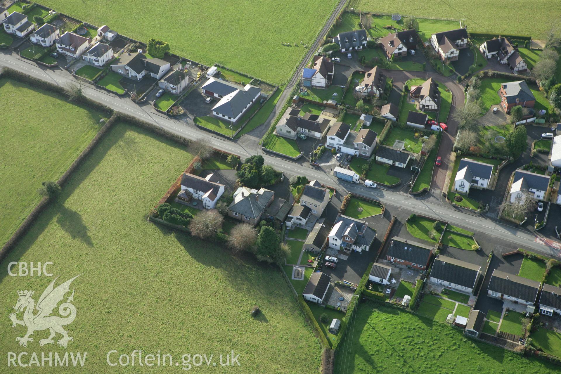 RCAHMW colour oblique photograph of Ffynnon Newydd henge. Taken by Toby Driver on 29/11/2007.