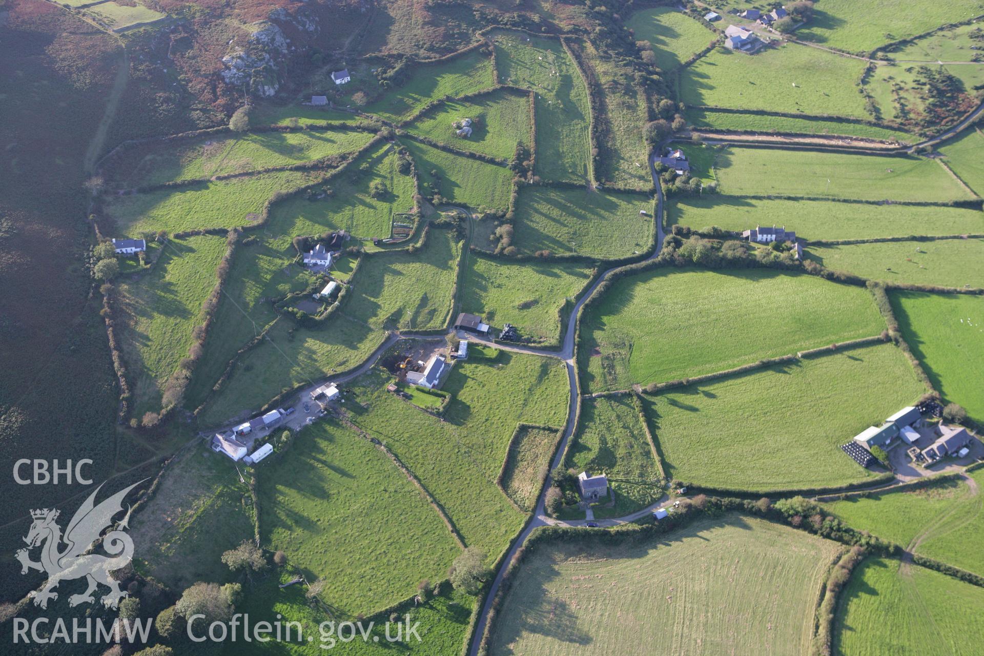 RCAHMW colour oblique aerial photograph of Capel Anelog. Taken on 06 September 2007 by Toby Driver