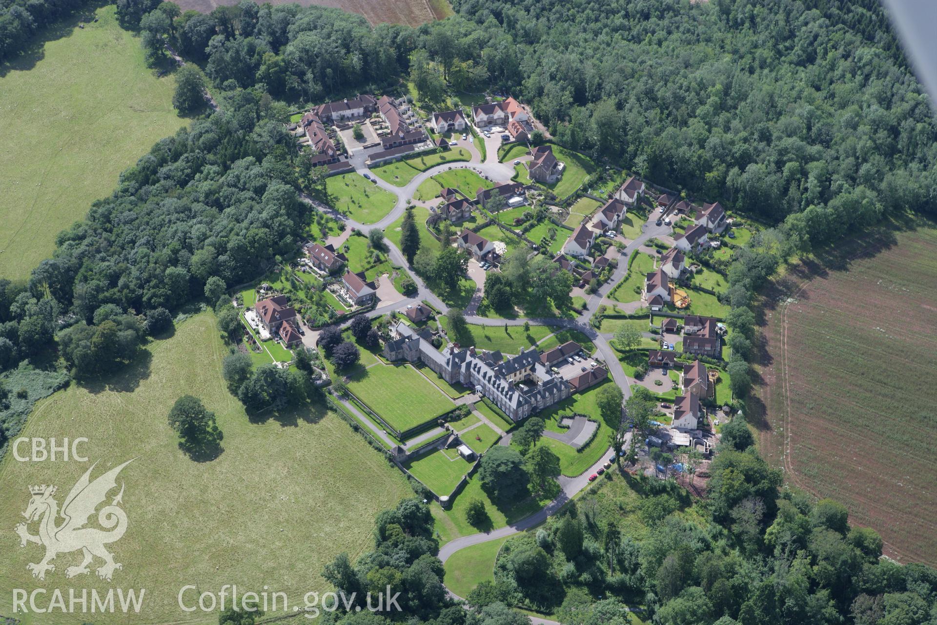 RCAHMW colour oblique aerial photograph of Cefn Mably. Taken on 30 July 2007 by Toby Driver