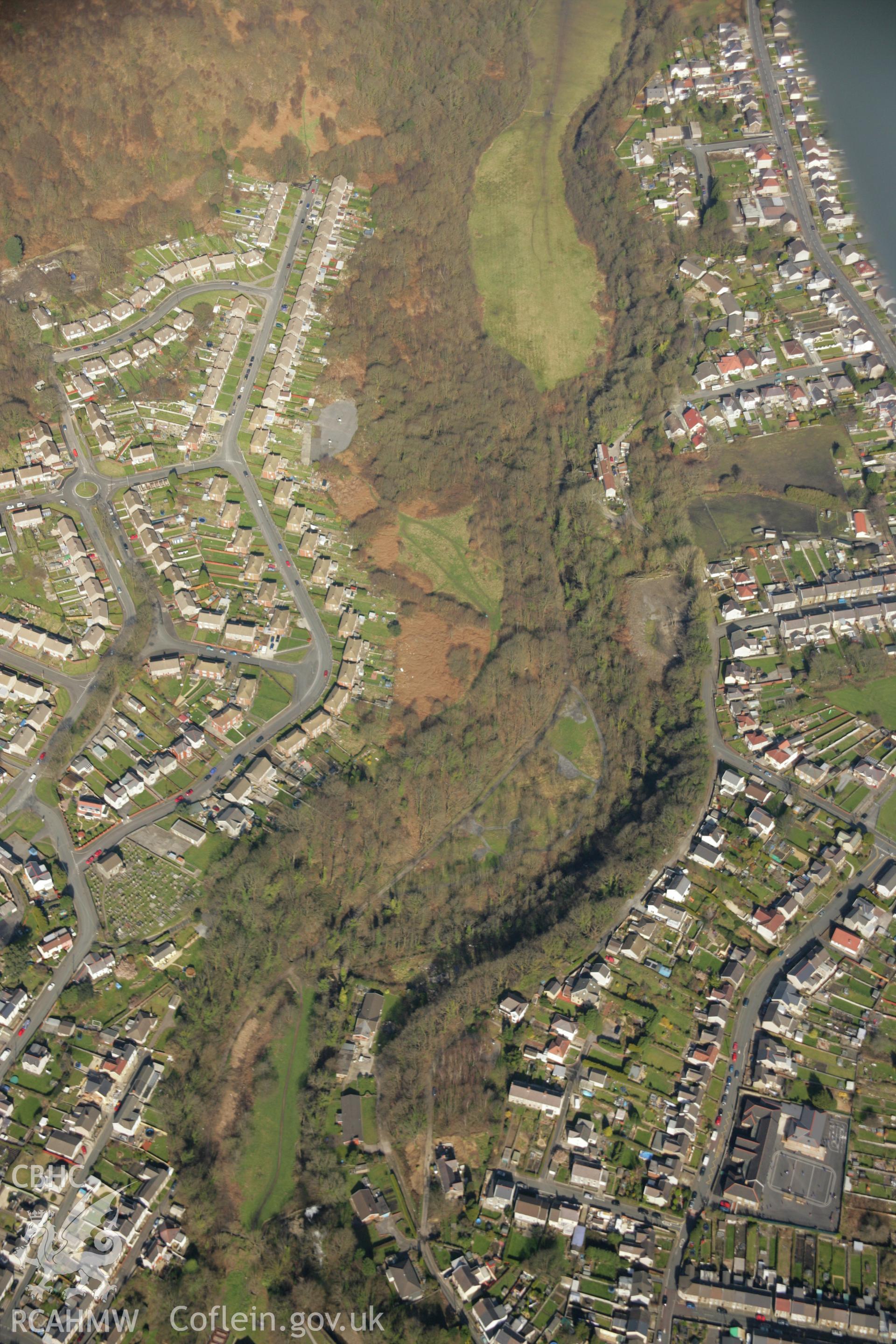 RCAHMW colour oblique aerial photograph of Clydach Upper Forge. Taken on 21 March 2007 by Toby Driver