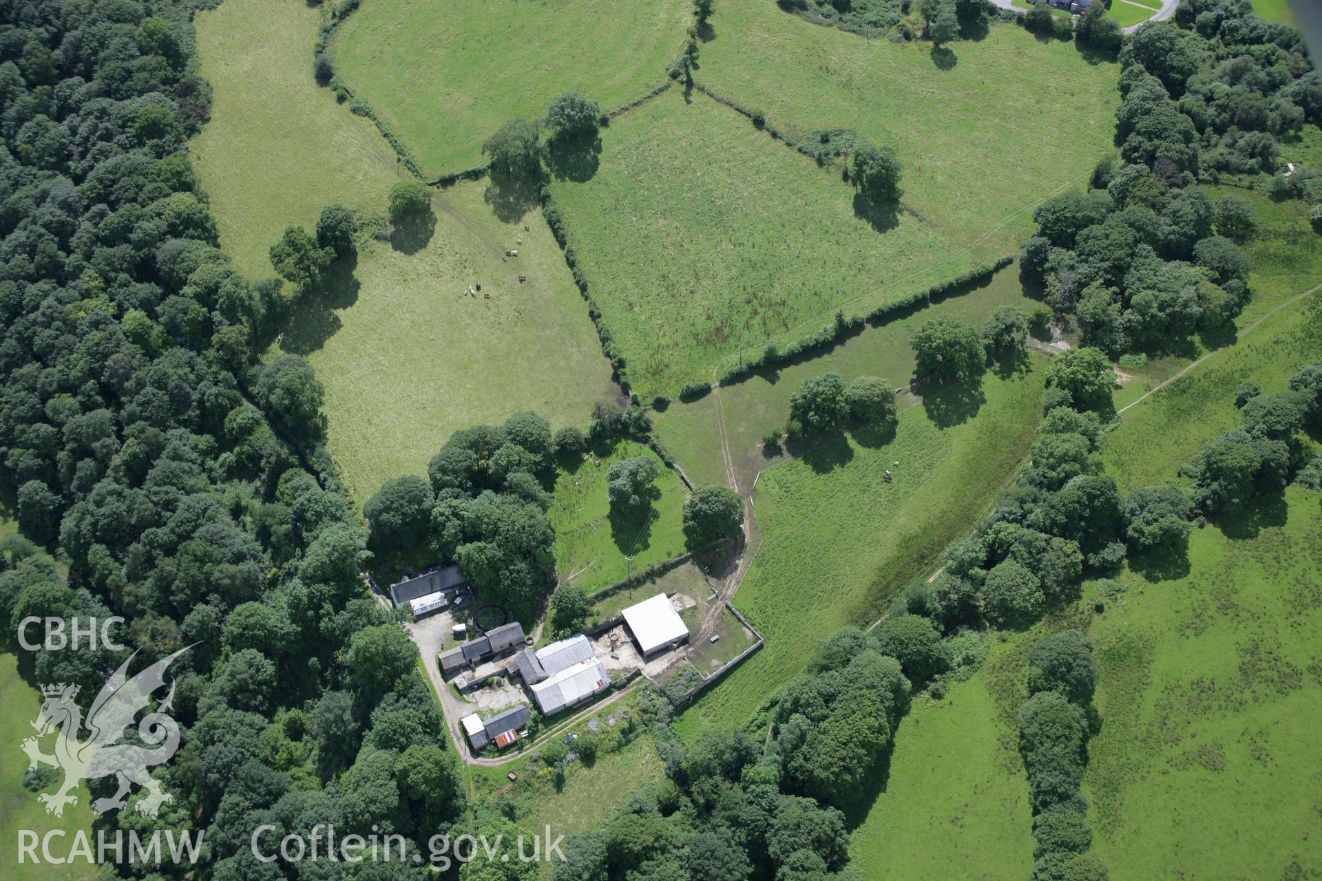 RCAHMW colour oblique aerial photograph of Plas y Bettws. Taken on 30 July 2007 by Toby Driver